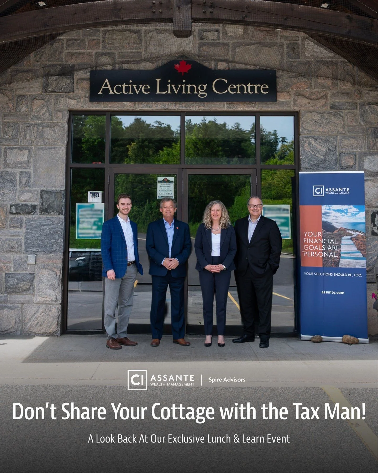 A huge thank you to everyone who joined Spire Advisors of CI Assante Wealth Management Ltd. at the Active Living Centre in Huntsville for our exclusive Lunch &amp; Learn, &ldquo;Don&rsquo;t Share Your Cottage with the Tax Man!&rdquo;

We were thrille