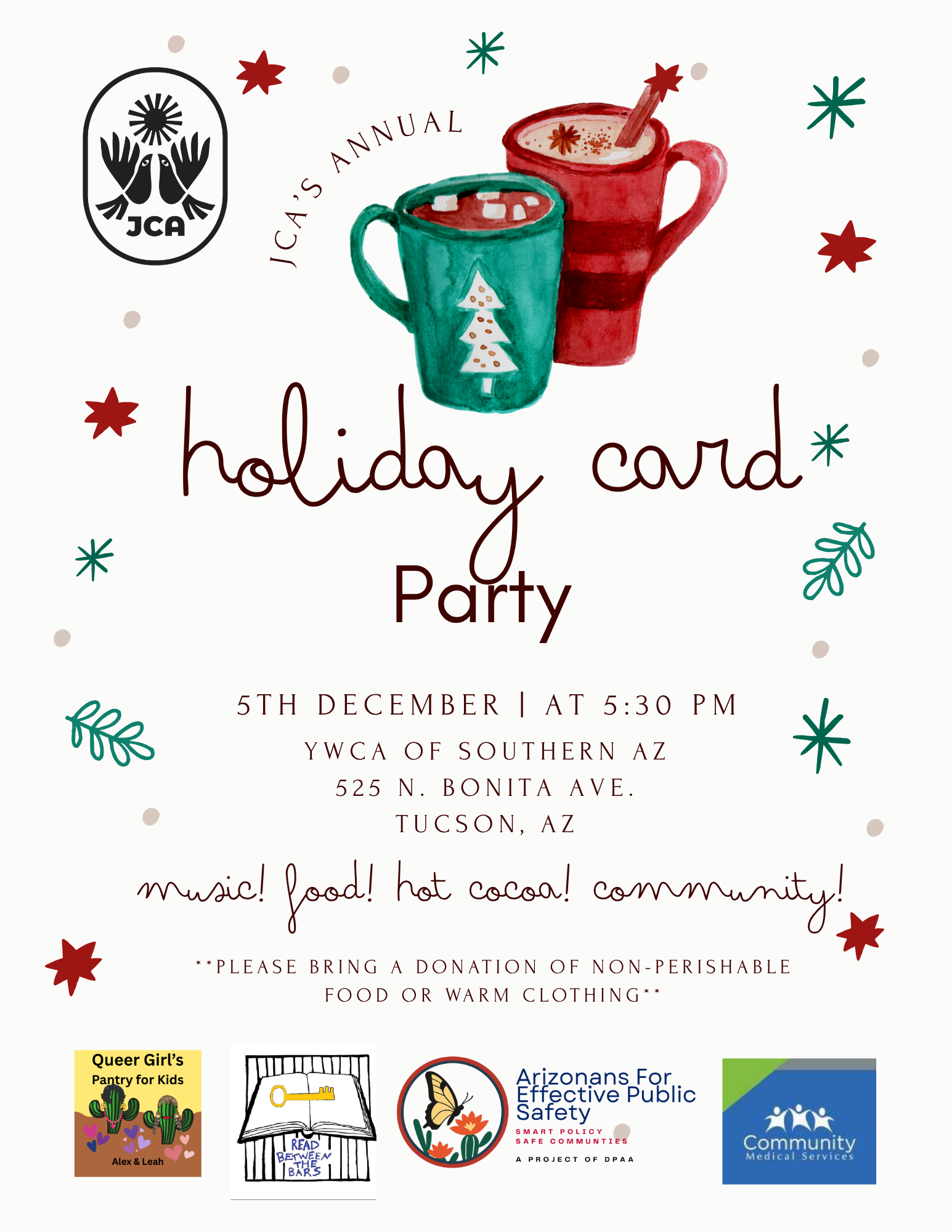 Just Communities Arizona’s Annual Holiday Card Writing Party