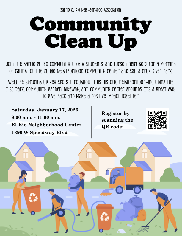 Barrio El Rio Neighborhood Association CommunityClean Up
