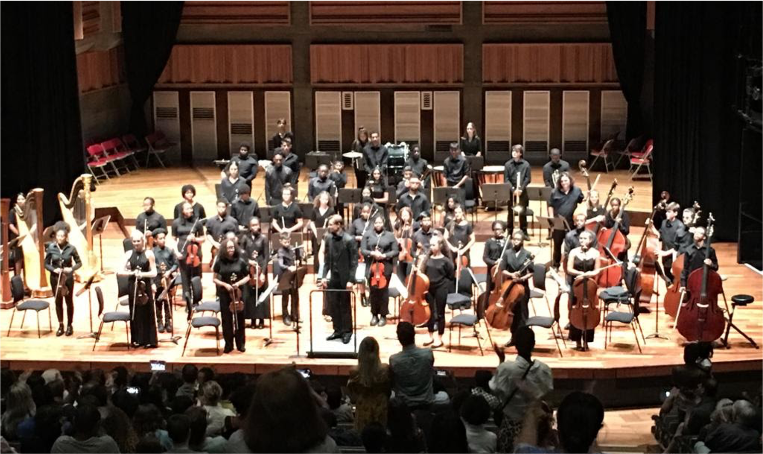  Curtain call with Chineke! at Queen Elizabeth Hall 