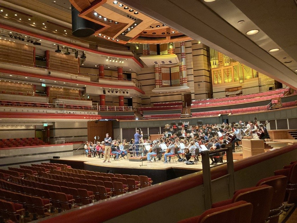 Rehearsing CBSO, Symphony Hall, Birmingham 