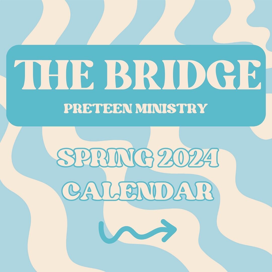 SPRING 2024 CALENDAR 🌼

Here are the dates of Bridge Events/Services these next few months! 

We do have weekend services every weekend (except worship together weekends)!