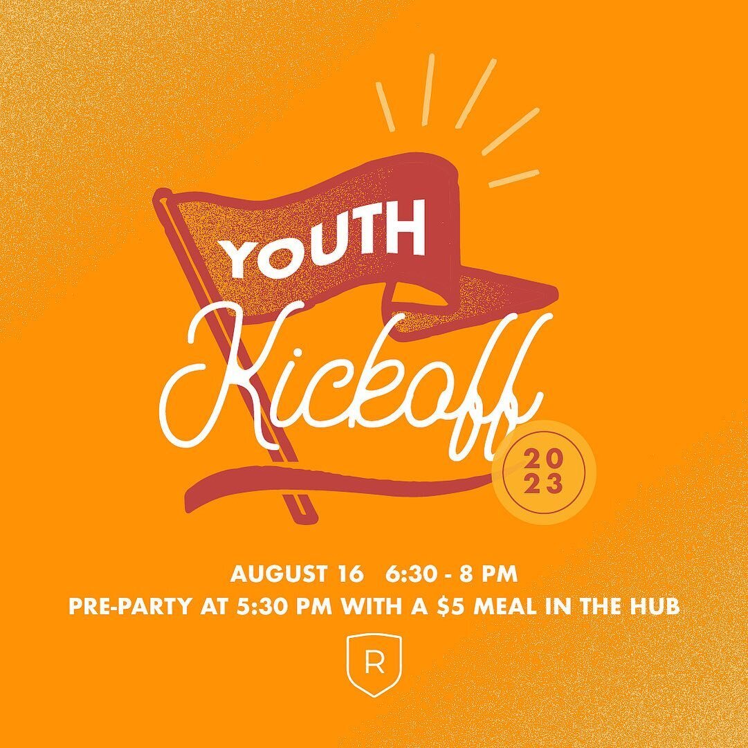 We&rsquo;re stoked to kick off Wednesday at The Grove this week! 
Join us for Youth Kickoff THIS WEDNESDAY for some food and fun!

Click the link in our bio to pre-order your $5 meal that&rsquo;ll be available during the pre-party at 5:30pm. 

SEE YO