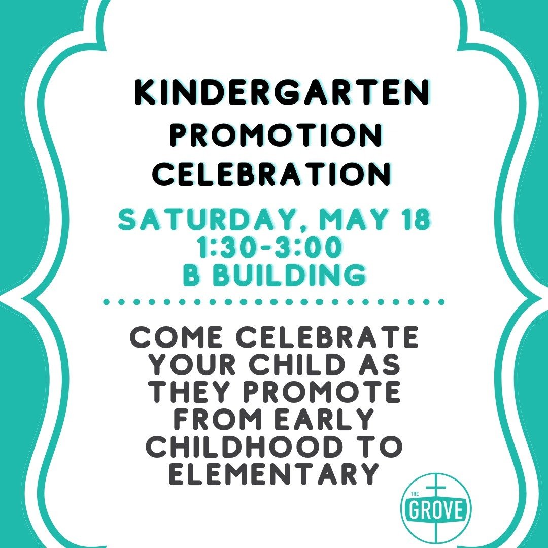 Join us this weekend as we celebrate our Kindergarteners promoting to 1st grade!