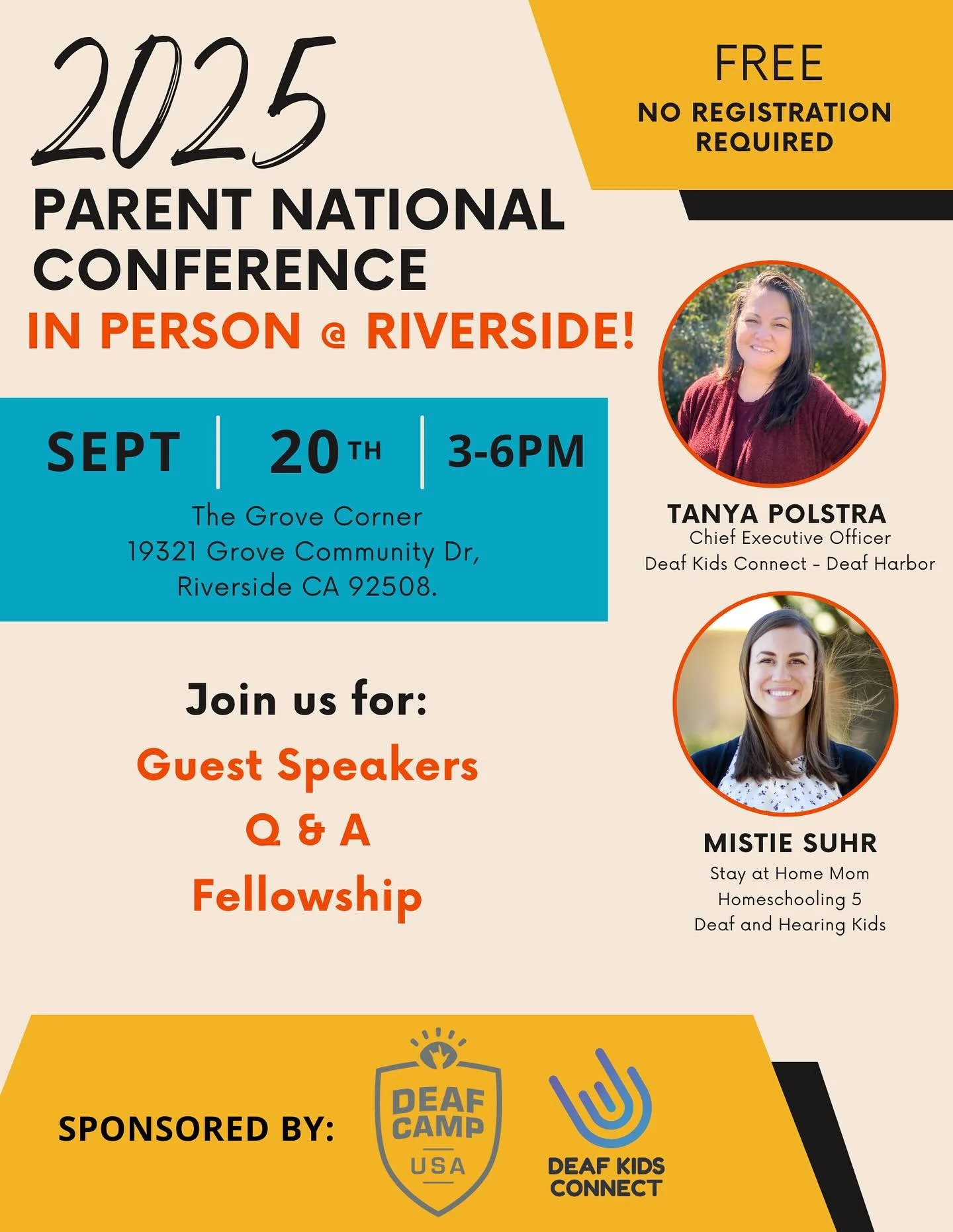 Deaf Kids Connect is partnering with Deaf Camp USA for this year’s Parent National Conference on September 20th here in Riverside, CA from 3-6p. | This event is designed to encourage and equip parents in raising and discipling their Deaf and ha