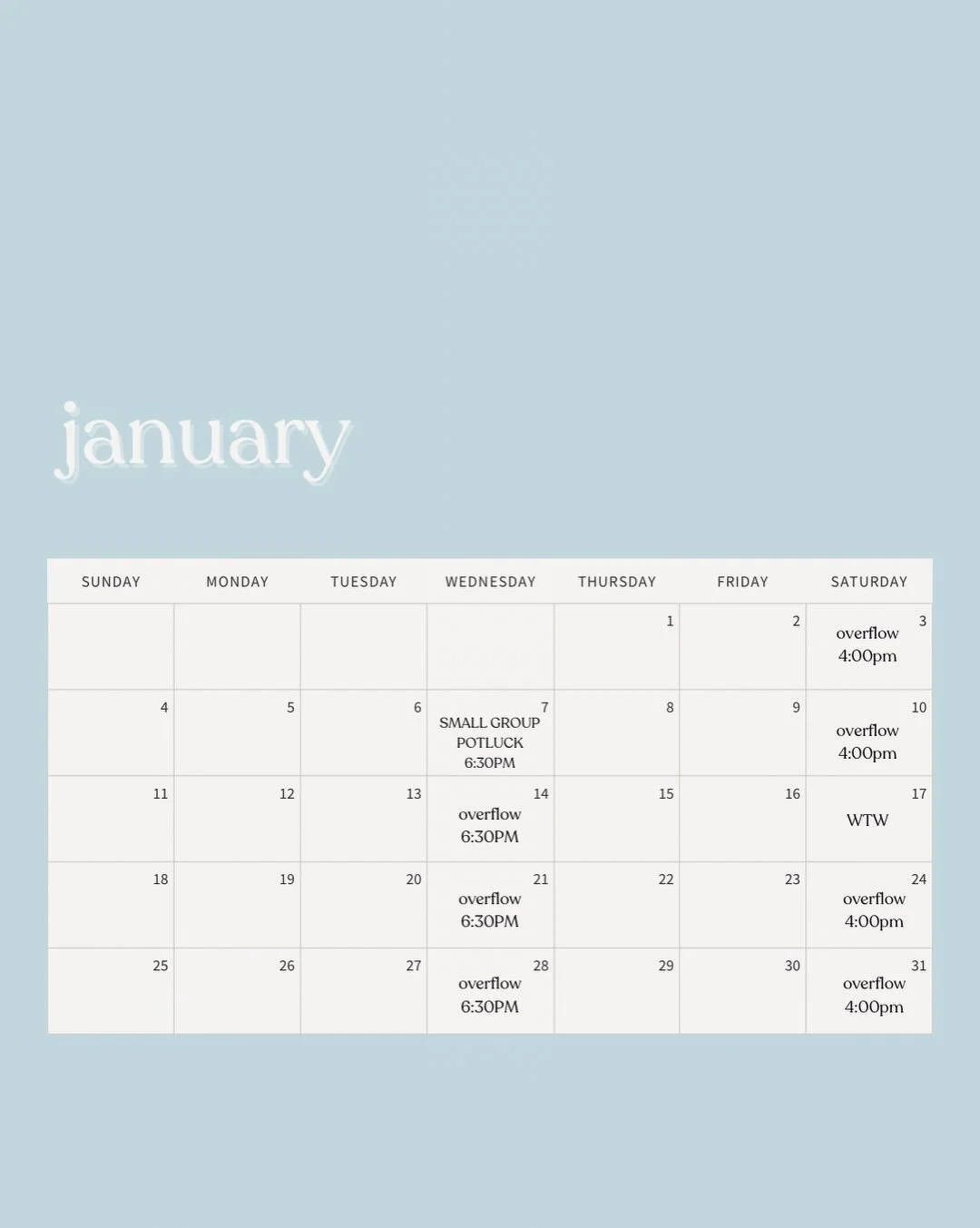 spring calendar ‼️