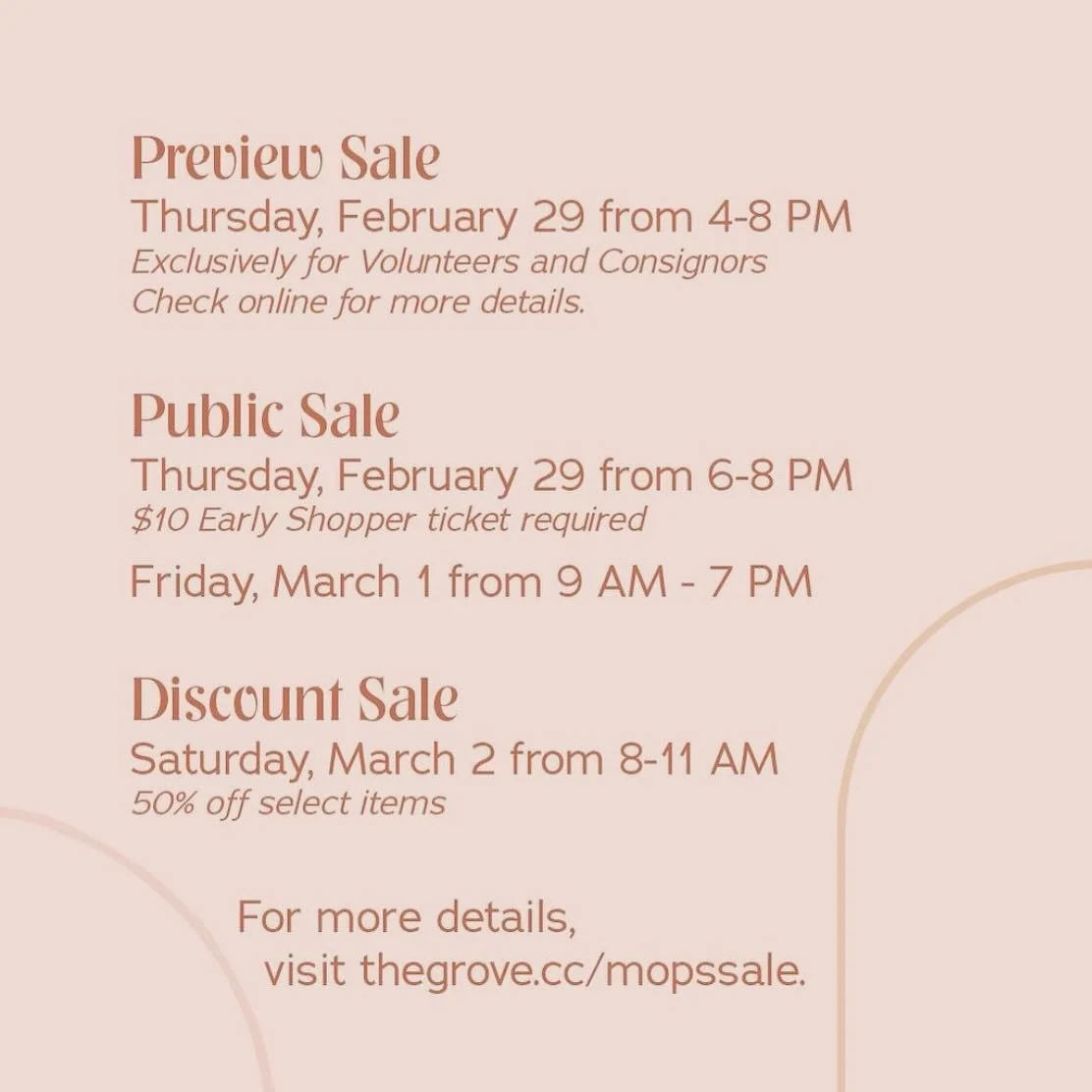 It&rsquo;s going down!! Starting tomorrow at 6pm our kick off for our MOPS Children&rsquo;s Consignment Sale begins. 

You can shop early with us by purchasing an Early Shopper ticket for only $10. The link is in the bio. 

The main public sale start