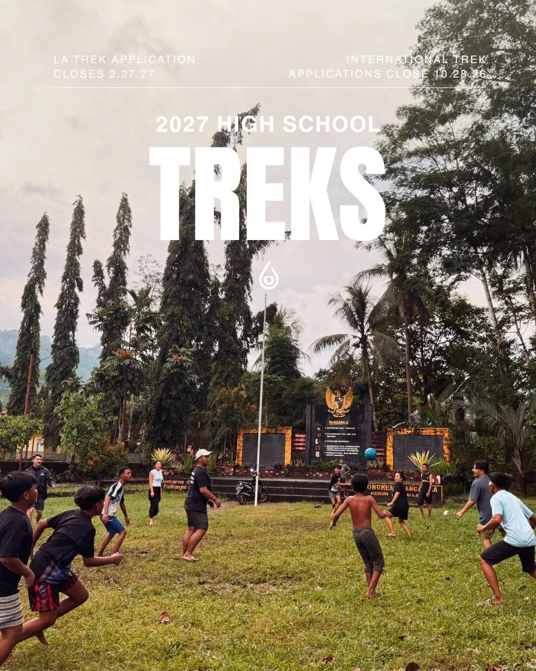 2027 HIGH SCHOOL TREKS.

thankful for the gift of the gospel, all of Jesus for all the world.