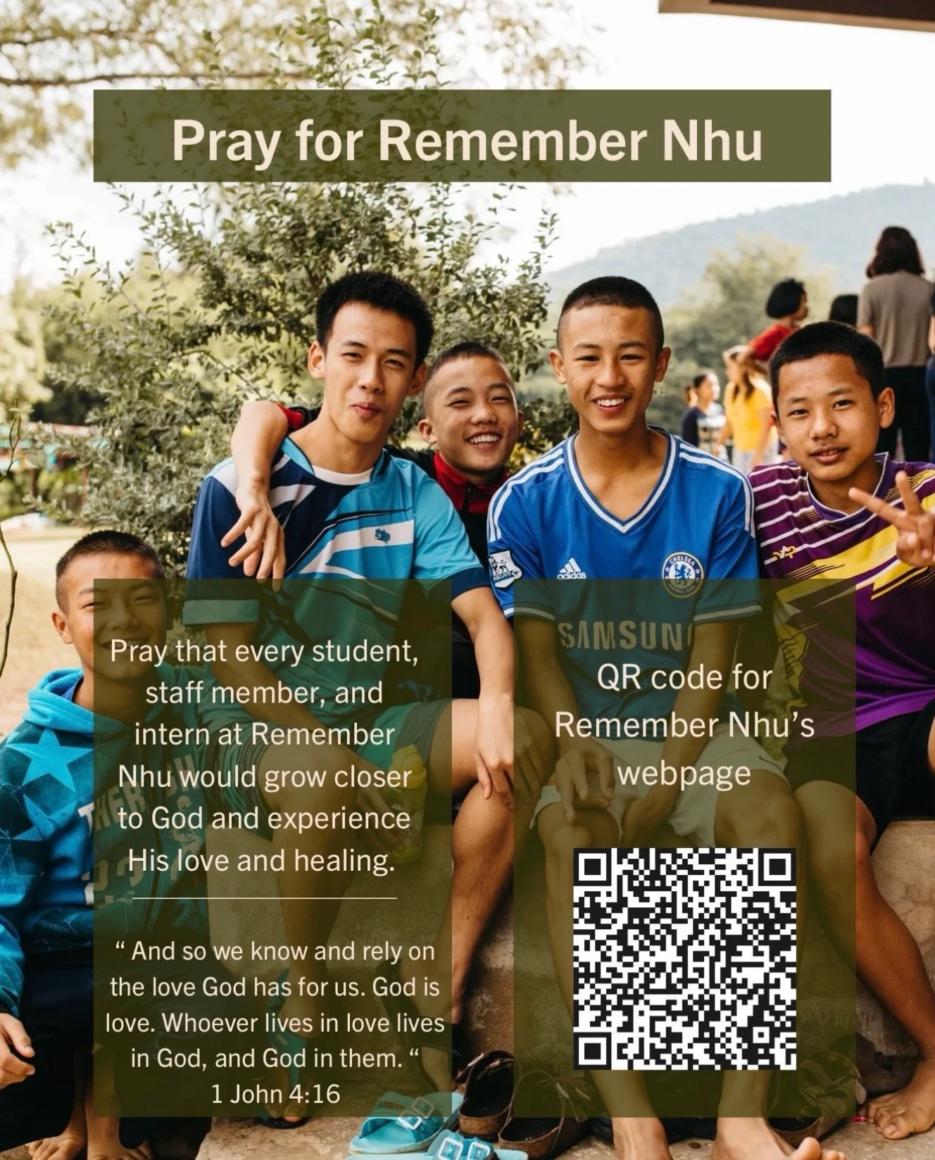 Our global partner highlight this month is Remember Nhu! Let&rsquo;s keep them in our prayers throughout this fall season! 🙏🏽