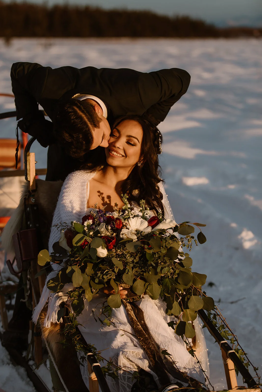 Alaska Dog Mushing Wedding