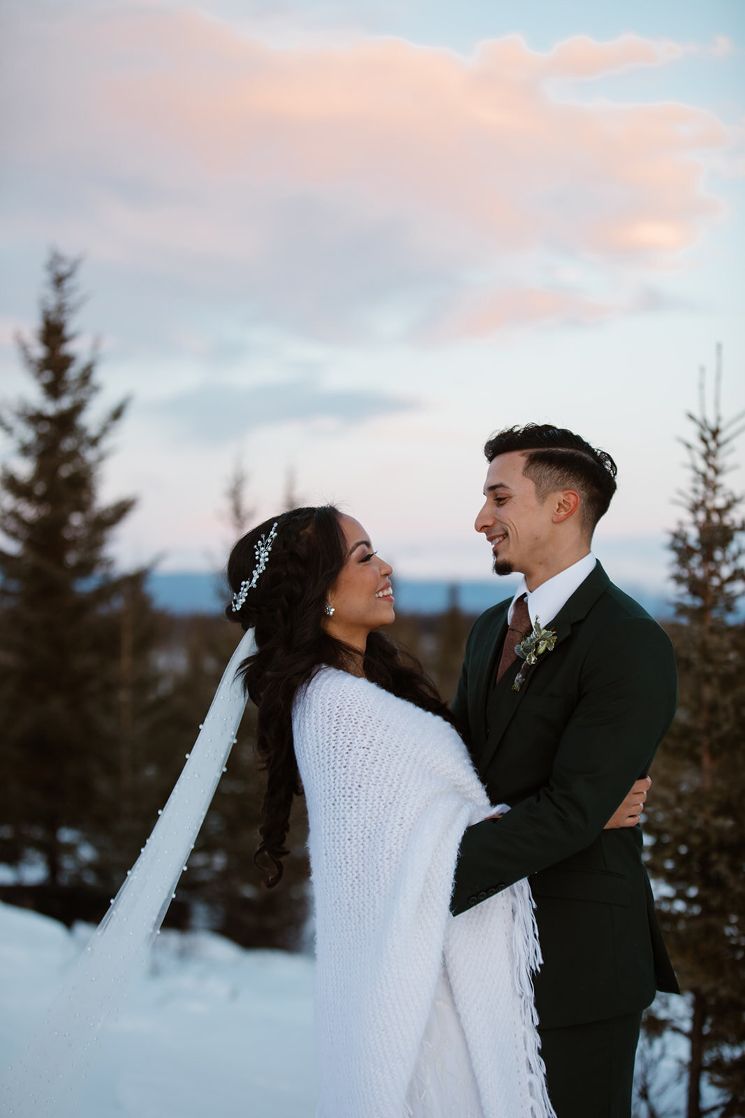 Alaska elopement and wedding 