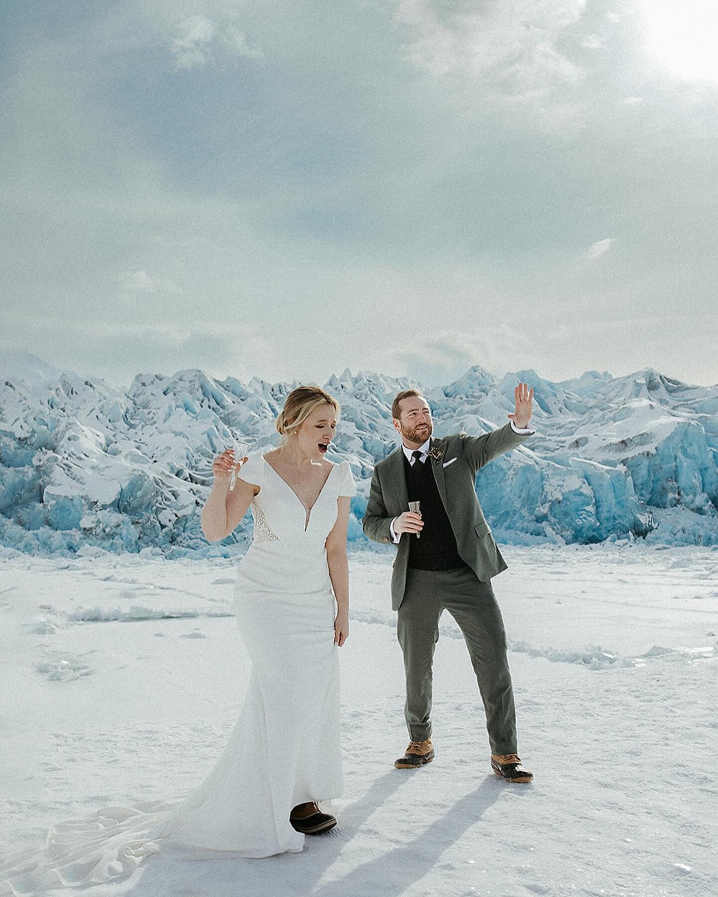 AN ALASKAN ADVENTURE

If you&rsquo;re traveling to Alaska for your elopement, getting married on a glacier is one of the best ways to experience this wild, unique state! Being on top of a glacier is an experience that you can&rsquo;t get in many othe