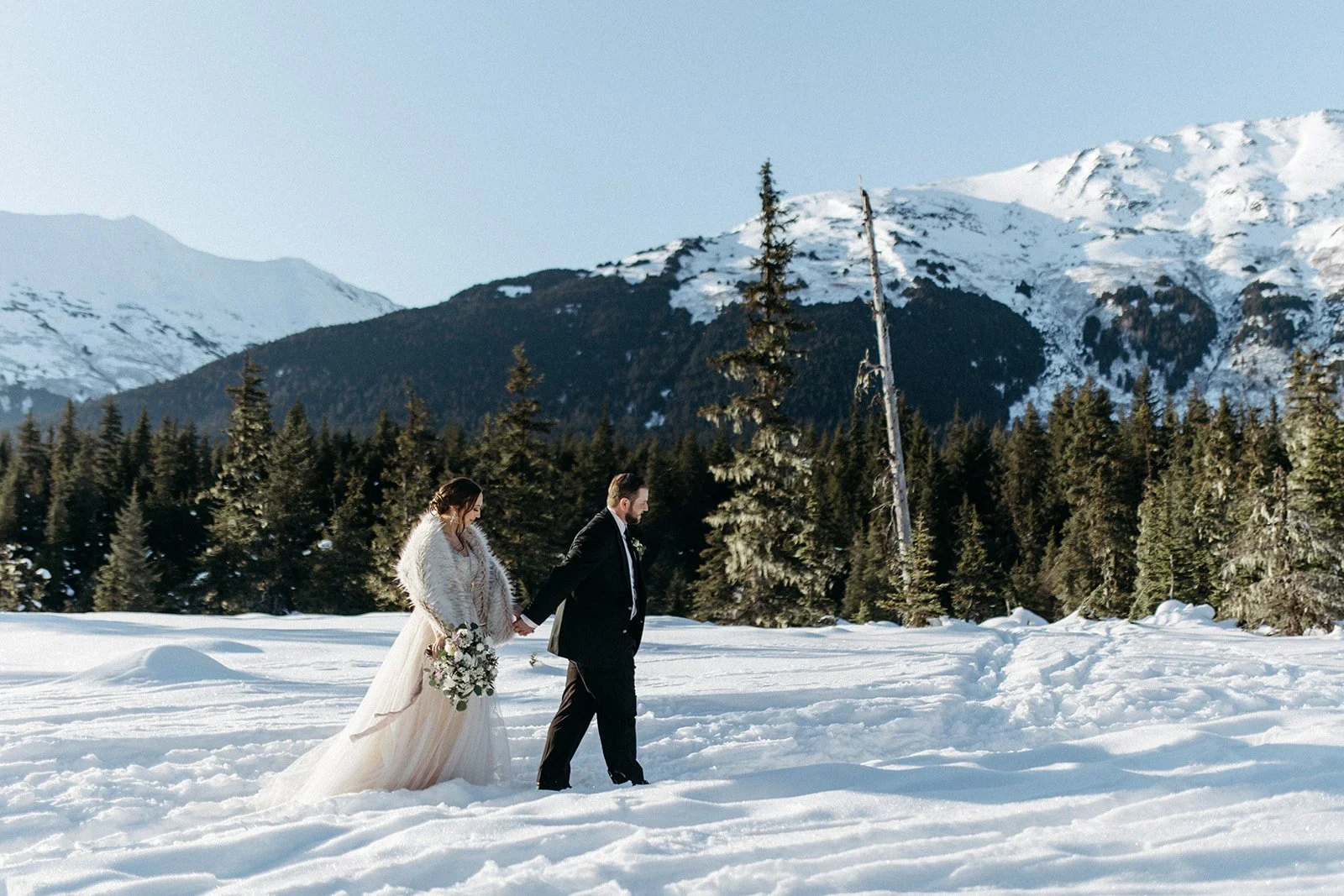 winter elopement