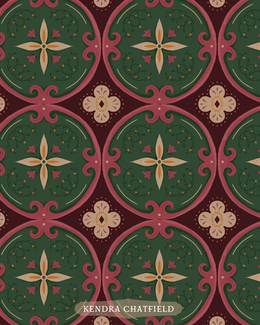 It' so interesting how different a pattern can look once you put it into repeat. When working on a tile, you just have to imagine how it will come together. That's why I'm looking forward to Lattice from @leslie__hamer 
No more guessing, jut real tim