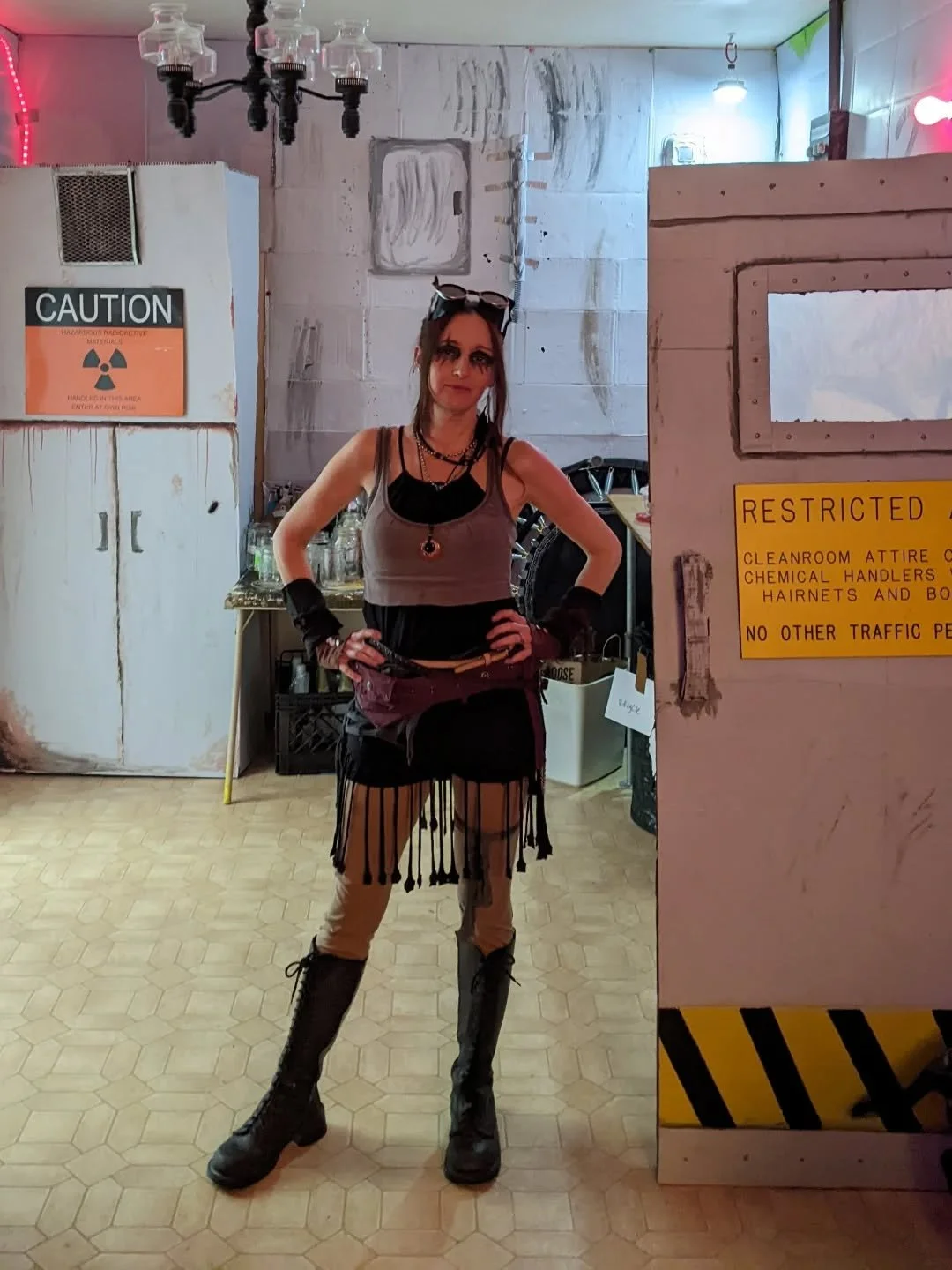 Photos from our post apocalyptic new year party! Had a lot of fun creating the "set"
I love world-building and being able to walk into a different realm
Amazing what you can do with some trash and paint!
What should next year's theme be?

#