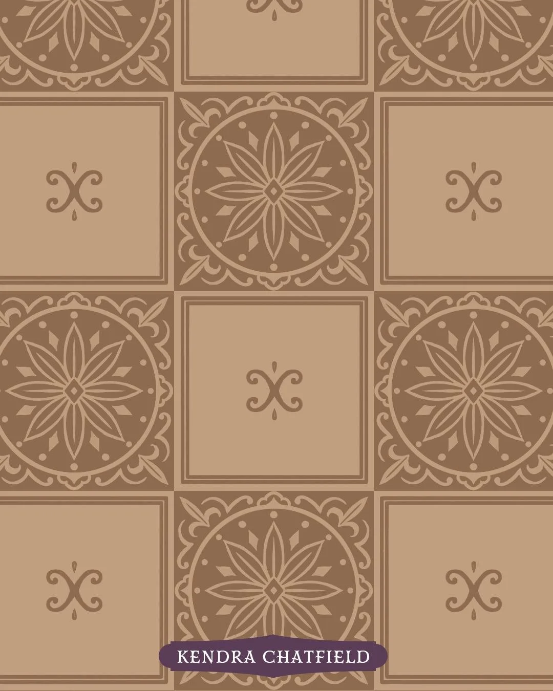 New pattern inspired by antique chess sets! I just was drooling over how beautiful and ornate some of the designs were. This pattern may be very decorative, but the neutral colors make it feel very classic and adds flexibility in how you can use it. 