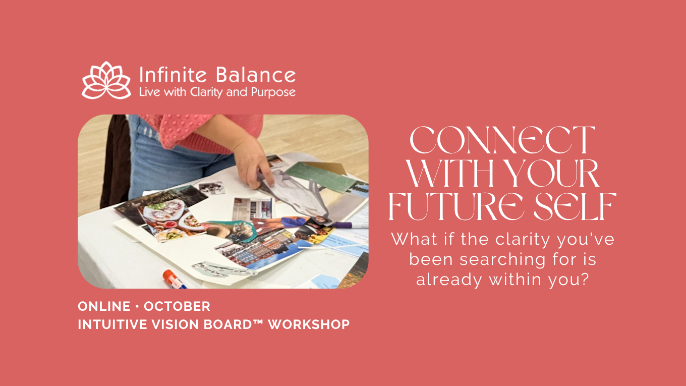 October 11th: CONNECT WITH YOUR FUTURE SELF Virtual Intuitive Vision Board™ Workshop