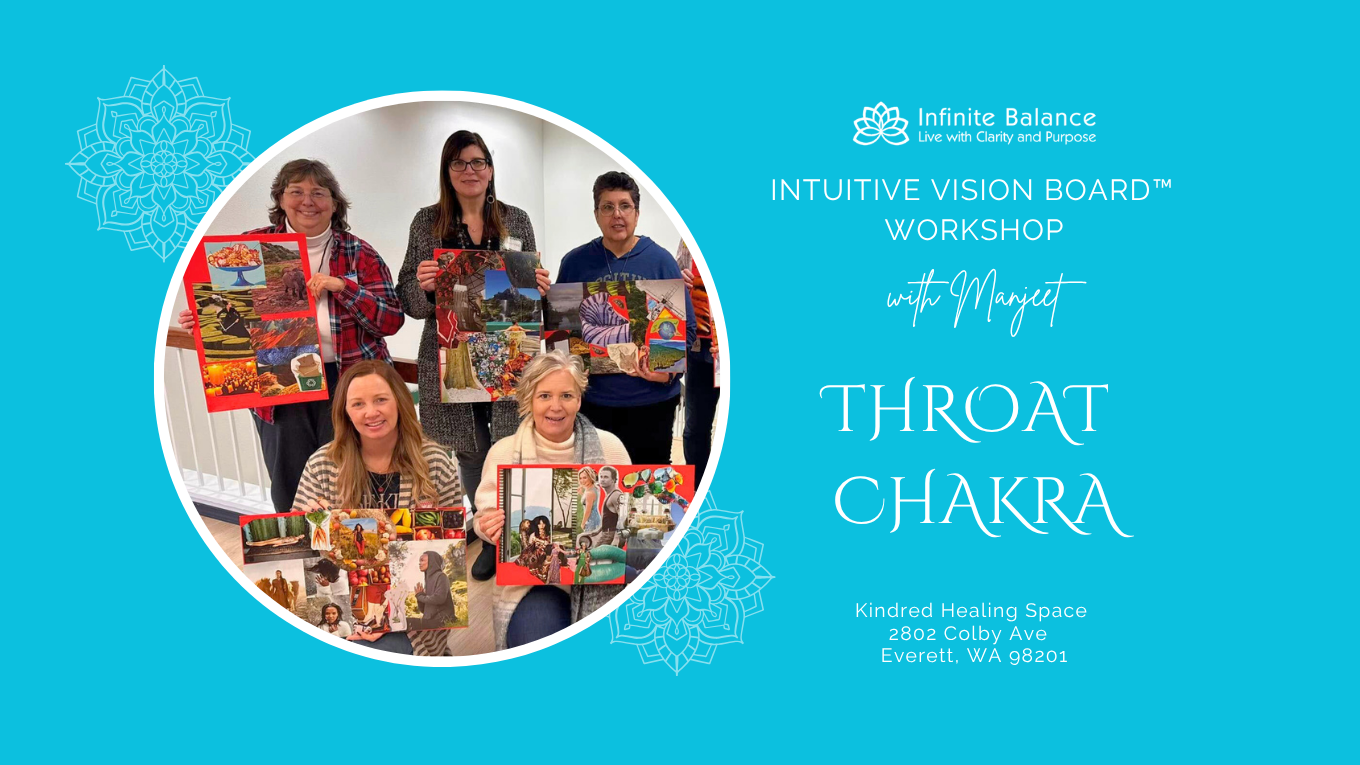 September 20th:  Intuitive Vision Board™ Workshop at Kindred Healing Space:  Throat Chakra - Speak Your Truth