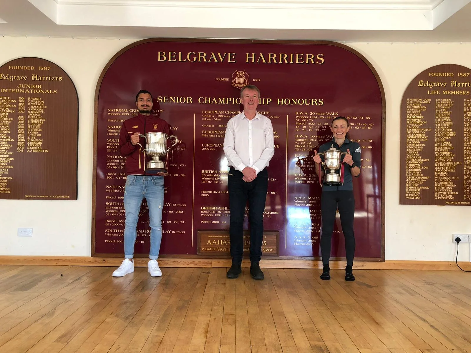 Nick Goolab and Tish Jones win club awards for performances of the year