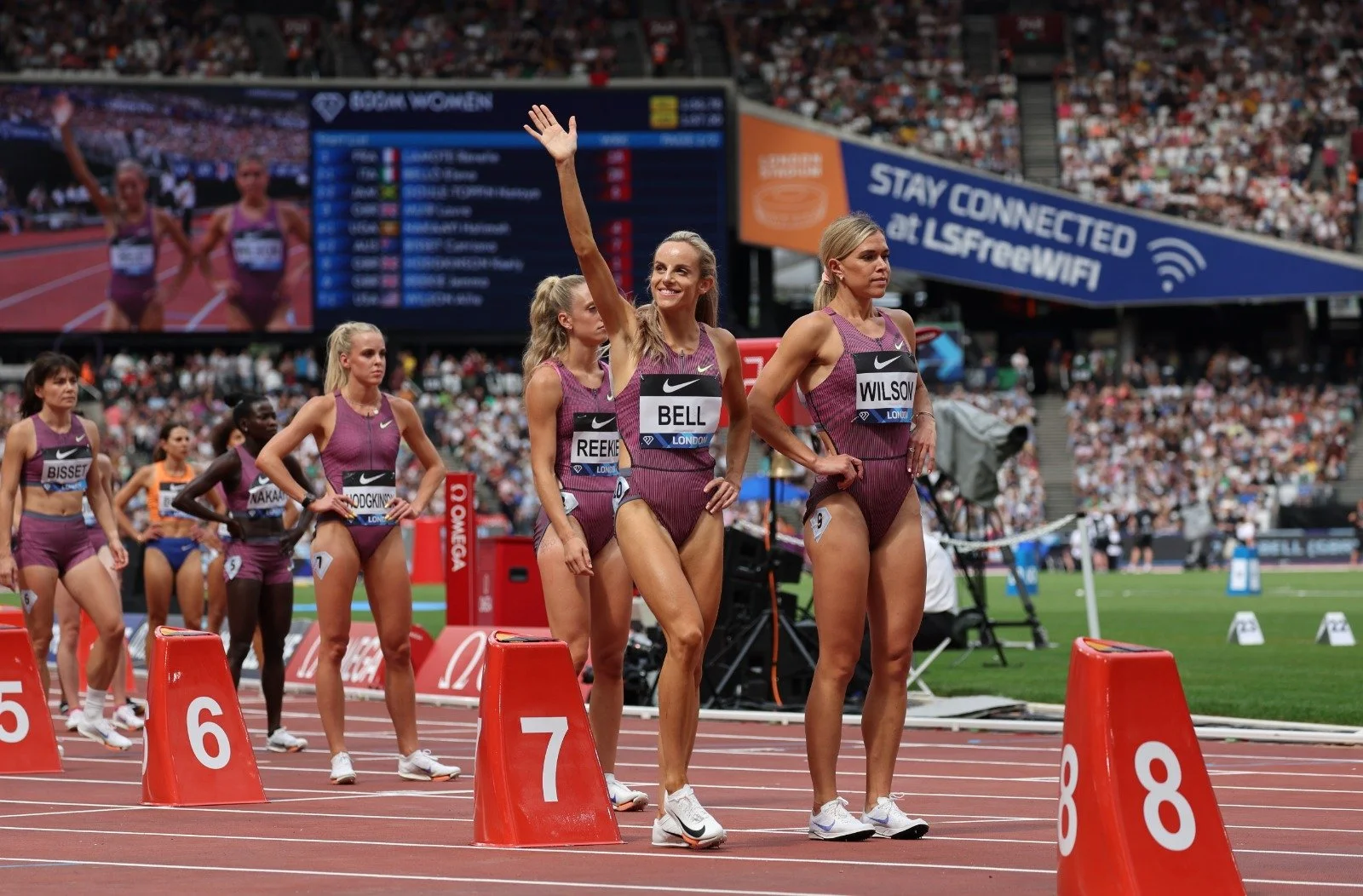 Georgia Bell smashes 800m club record at Diamond League
