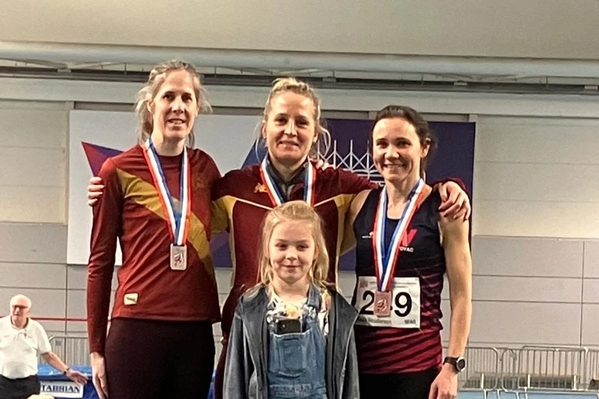 Belles dominate podium at W40 British Indoor Pentathlon