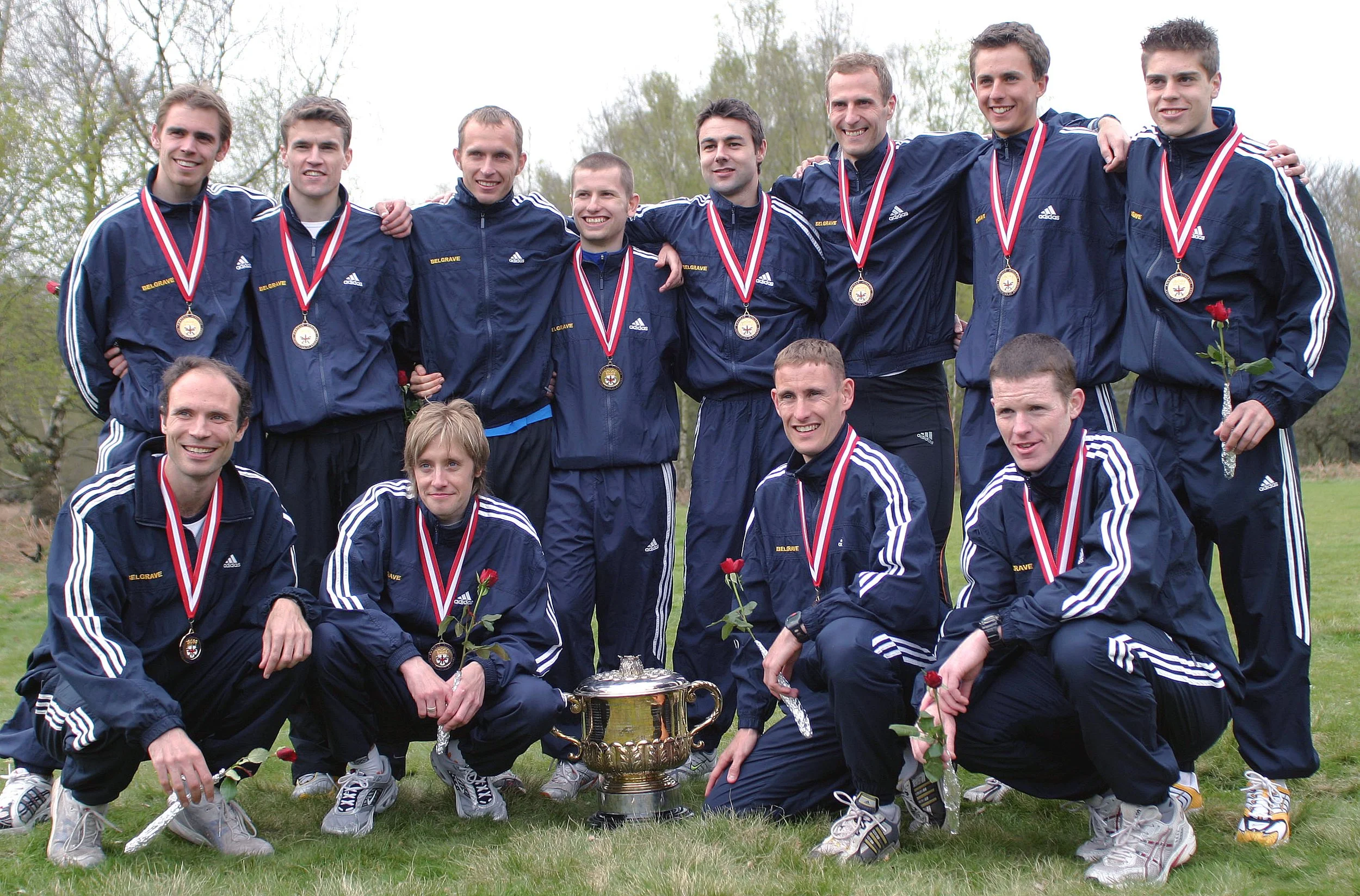  The 2005 National 12-Stage Road Relay winners at Sutton Park: a third victory in four years. Photo:  Alan Mead's archive  