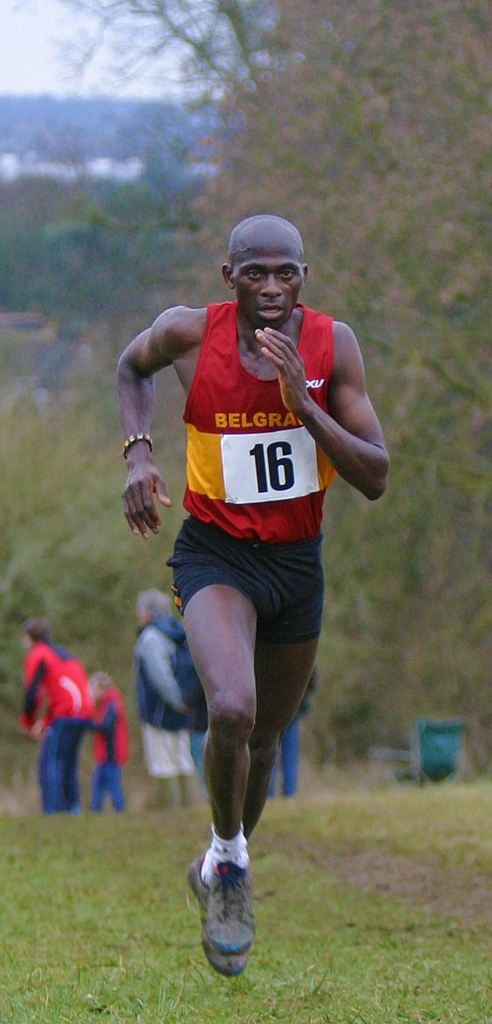  Paskar Owor, six-time Surrey League individual champion, wins the Surrey Cross Country Championships in 2013. Photo:  Alan Mead's archive  
