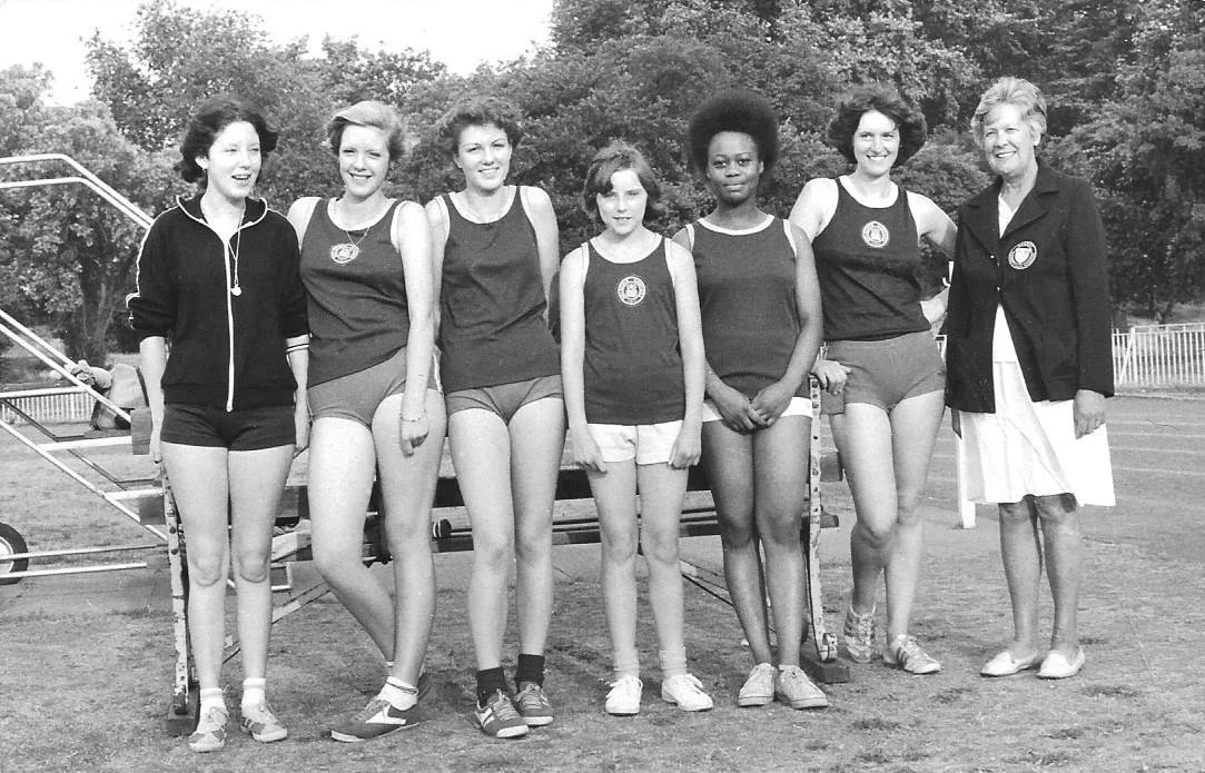 Members of Belgrave Harriers' women's section, 1976