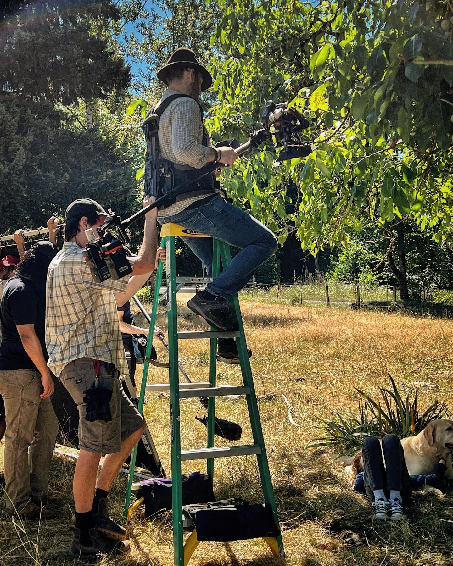 No jib no problem! Captured a really nice shot from above climbing up a small ladder with the Float System on. I felt it was much safer than other options. Thanks to my crew for spotting me and making this shot happen. 
&bull; &bull; &bull;
Directors