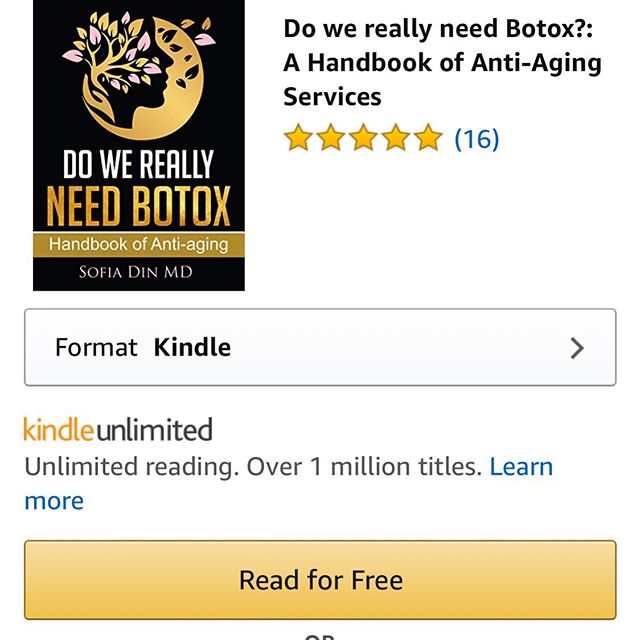 Did you know you could download the Kindle version of Dr. Din&rsquo;s &ldquo;Do We Really Need Botox&rdquo; for FREE? Download and read the book with a 30 day free trial of Kindle Unlimited. Use the link bit.ly/juvanniebook or click the link our bio.