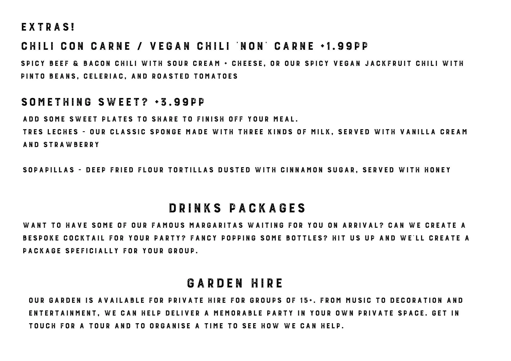 GROUP MENUS | Reserve Your Group Meal Today — D GRANDE