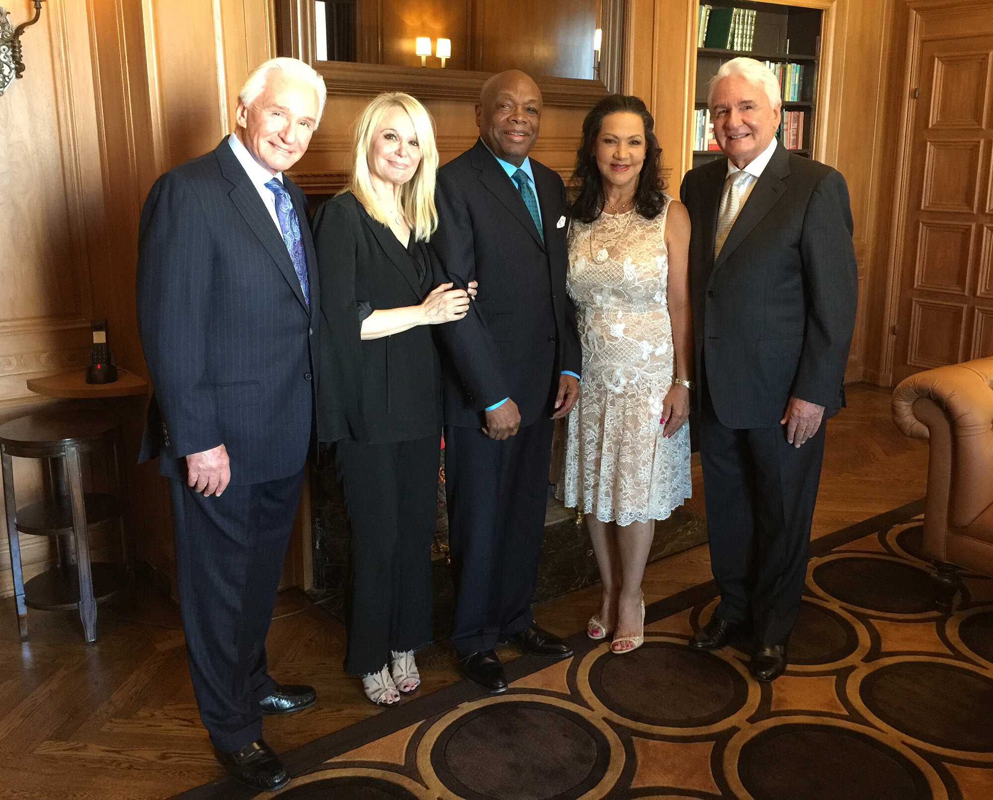  Left to right: My twin brother, Brian; his wife, Jennifer; former mayor of San Francisco, Willie Brown; my wife Michelle; and me. Taken at the Fairmont Hotel in San Francisco. 