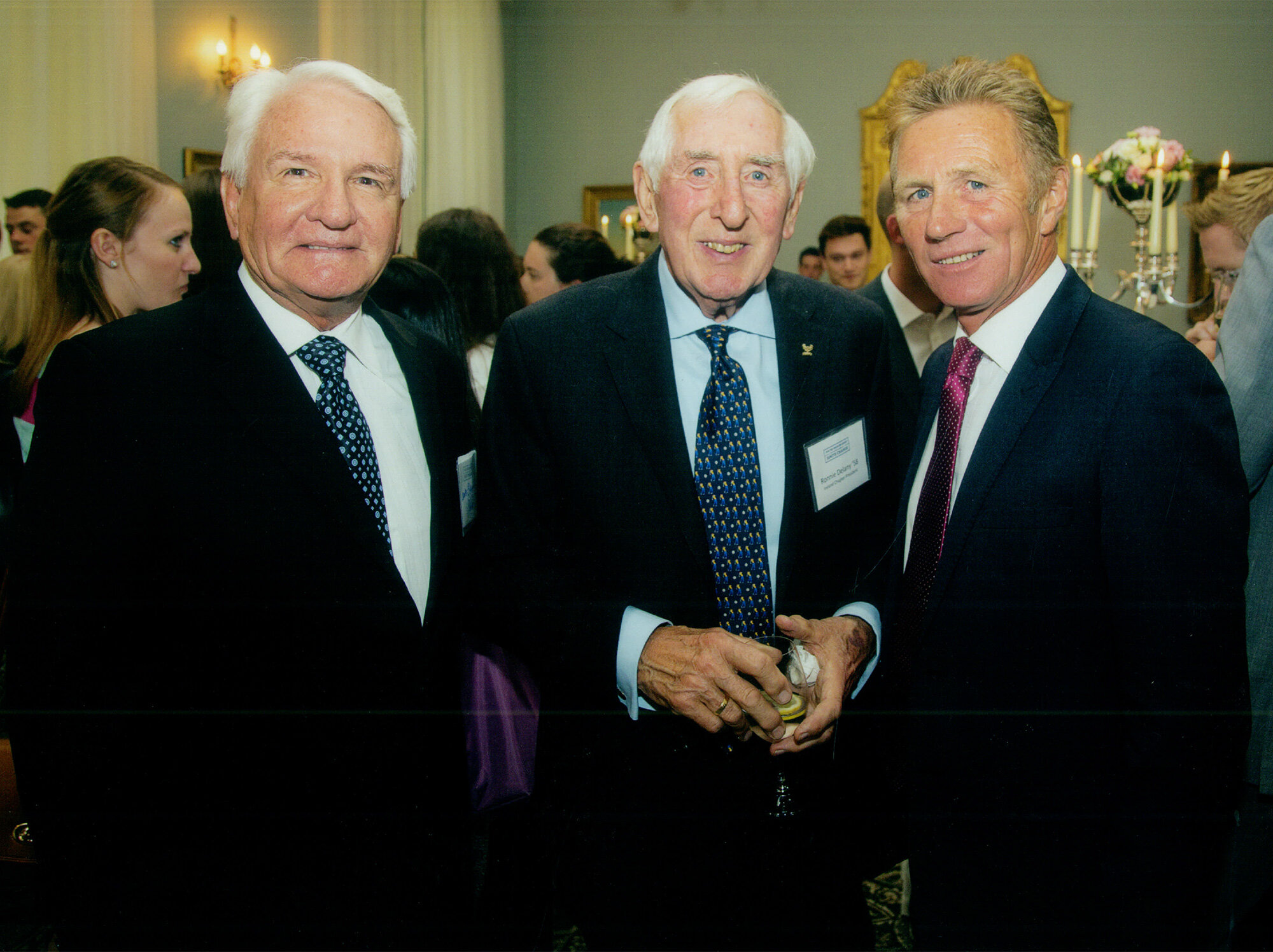  A picture of me with fellow&nbsp;Villanova grads&nbsp;Ron Delany (middle) and&nbsp;Senator Eamonn Colgan (right) during a&nbsp;Villanova event in Dublin,&nbsp;Ireland.&nbsp;Ron was an Olympic gold medal winner in the 1500 meters and Eamonn was an ol