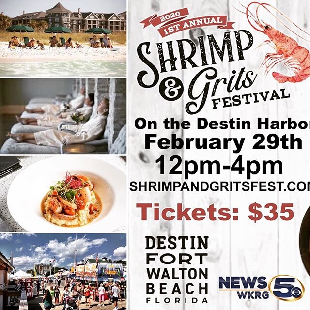 It's not too late to make your plans to join us! 
Secure your event tickets along with a luxurious room all in one when you book the weekend package with @thehendersonfl 
Even avoid Destin traffic with complimentary transportation from our resort! 🦐