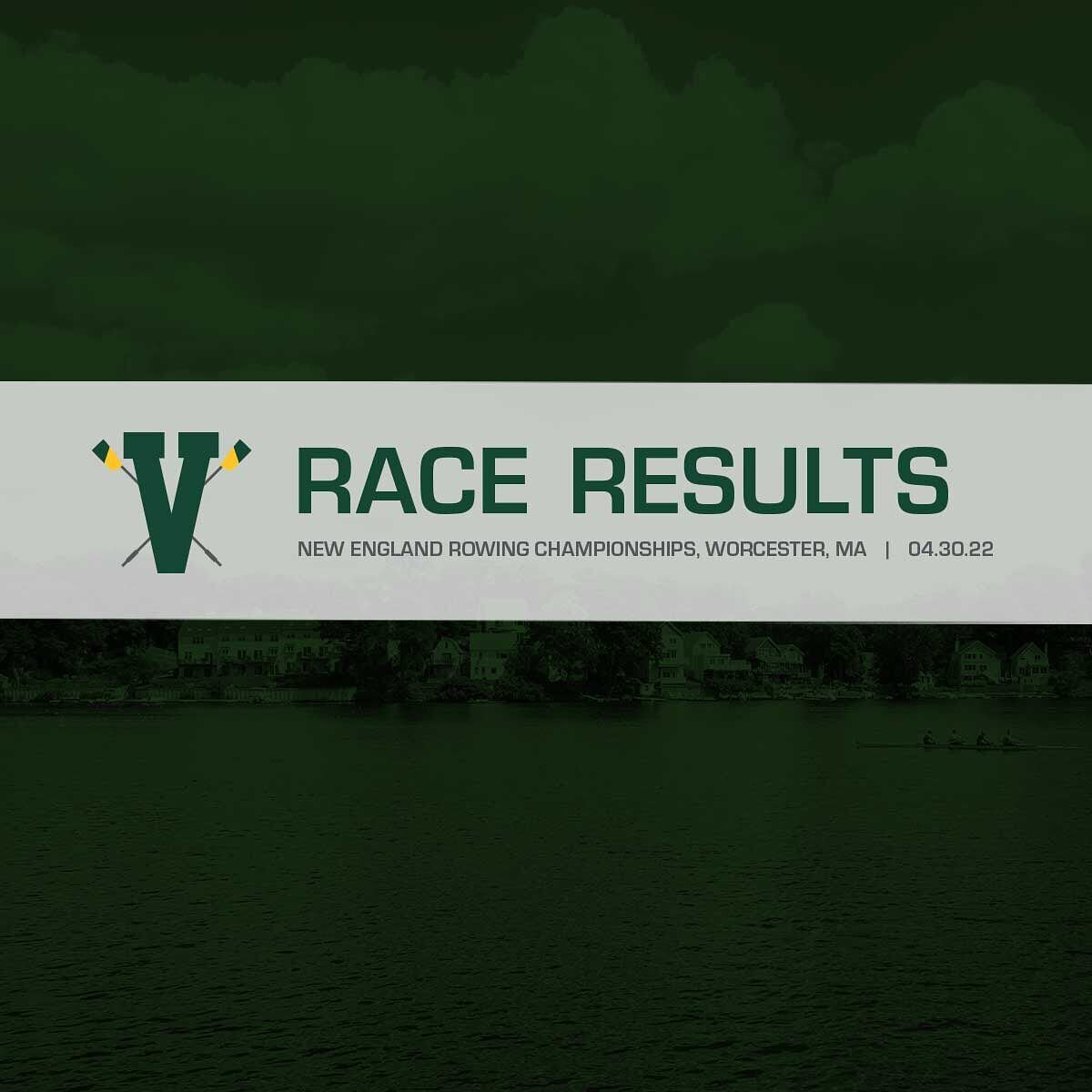 Despite the windy conditions, all boats had a full day of competition at NERCs in Worcester, MA. Lots of great rowing and even some hardware! Thanks to the @quinsigrowing for hosting and organizing. Looking forward to sending crews to Dad Vails next!