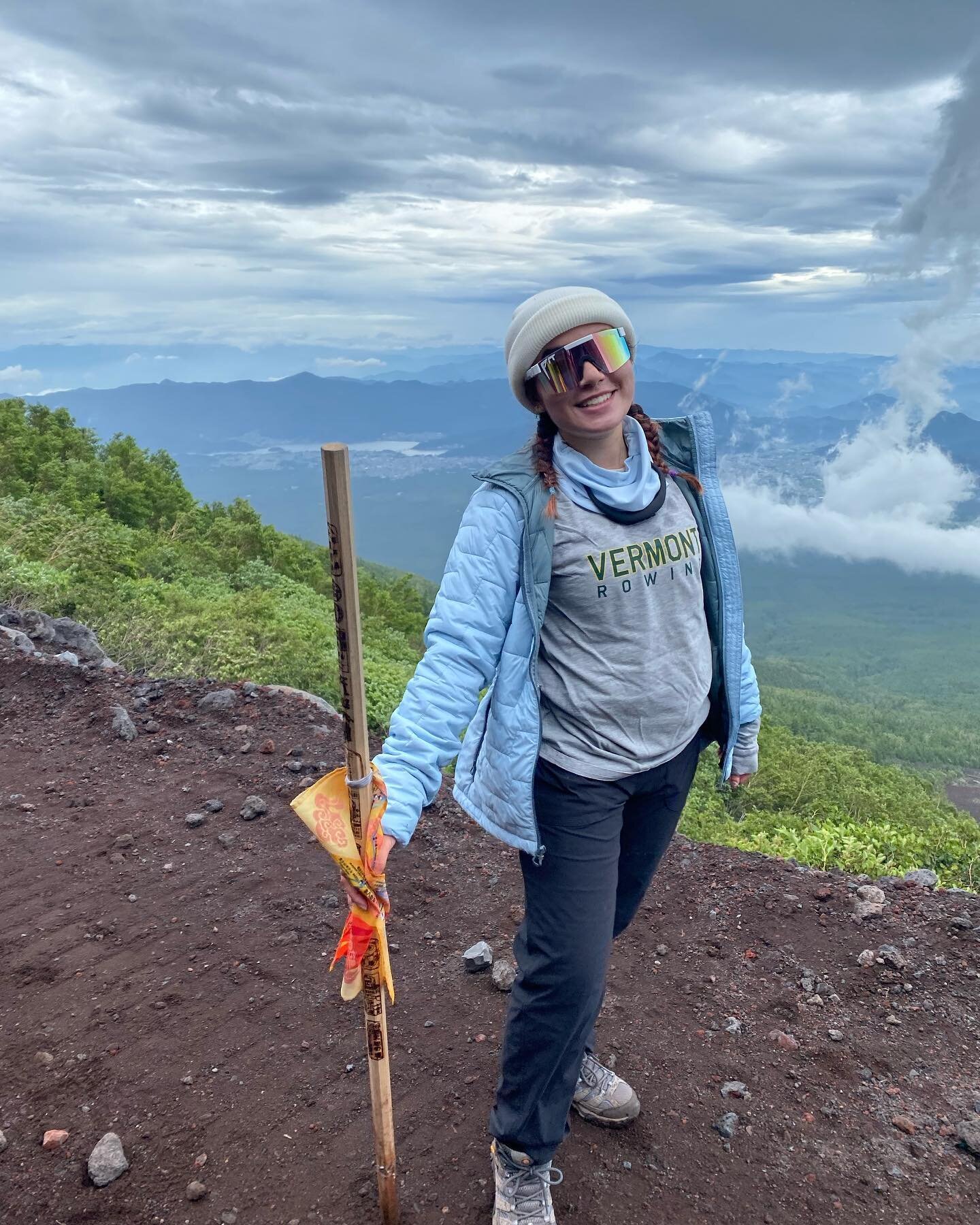 What is VTR doing this summer?

This summer on a trip to Japan, Mia Sorongon &lsquo;25 hiked Mt. Fuji in Vermont Rowing gear, of course. Way to go, Mia! Keep a lookout for more of what our rowers and coxes have been up to!