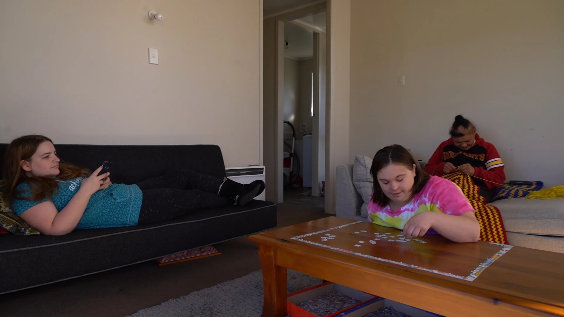 Gabbie and her flatmates