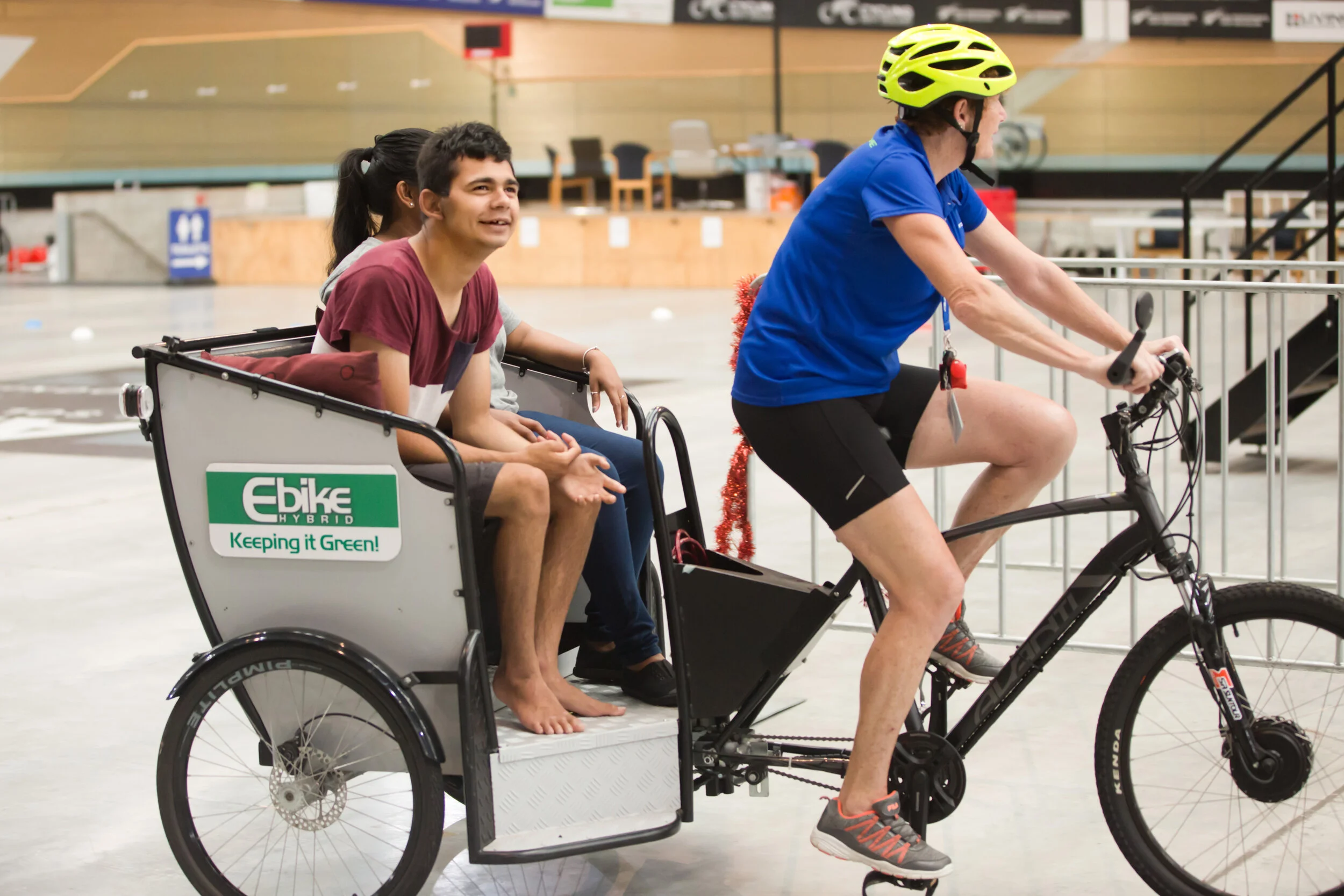 Allan enjoys the feel of the wind in his hair