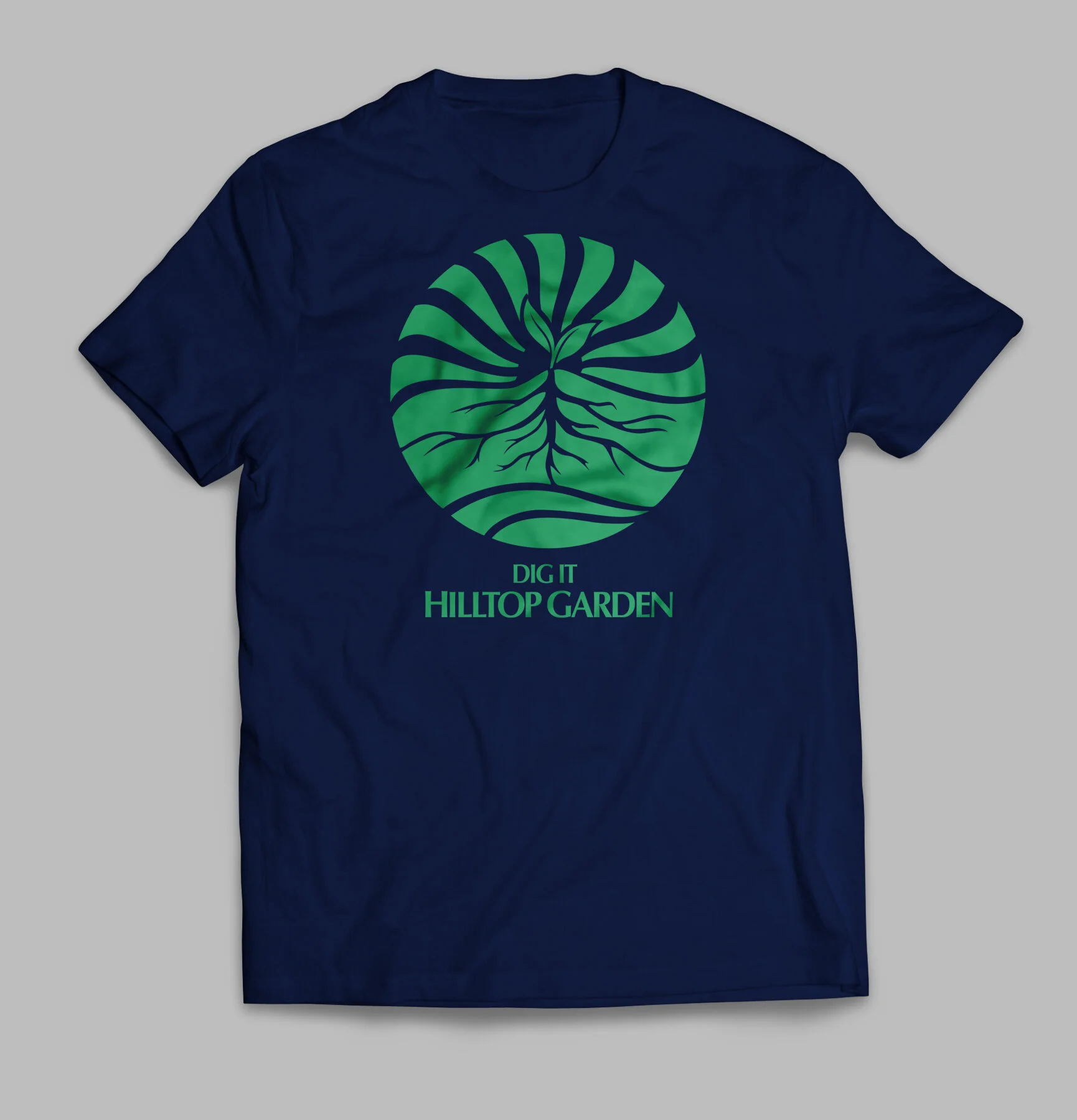 In addition to creating the logo for Hilltop's student garden, I donated 50 of the 100 shirts printed for them by a local shop.