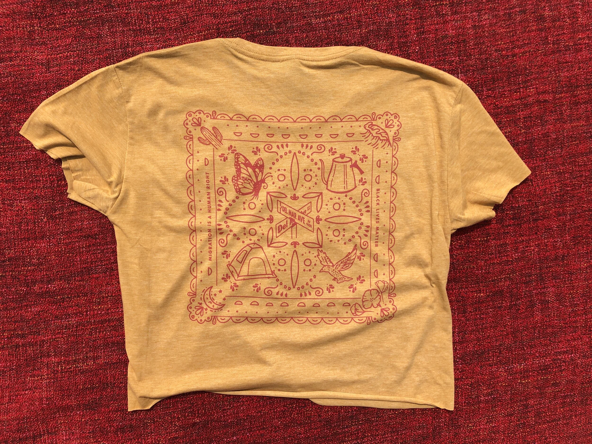  My shirt is more of a cream color. 