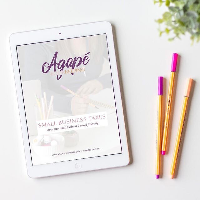 Got your taxes done? Do you know  how your tax bill is calculated? Download my PDF it shows you have a  business is taxed.  Do you need help with quarterly payments this year? Contact me.⁠⠀
Download the PDF here https://www.agapebookkeeper.com/⁠⠀
⁠⠀
