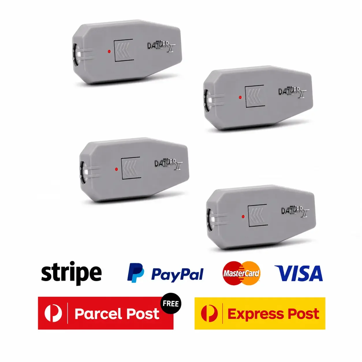 4 Pack | 4 x DAZER II Dog Anti Bark Device.  Save 25% using promo code HUSH25
