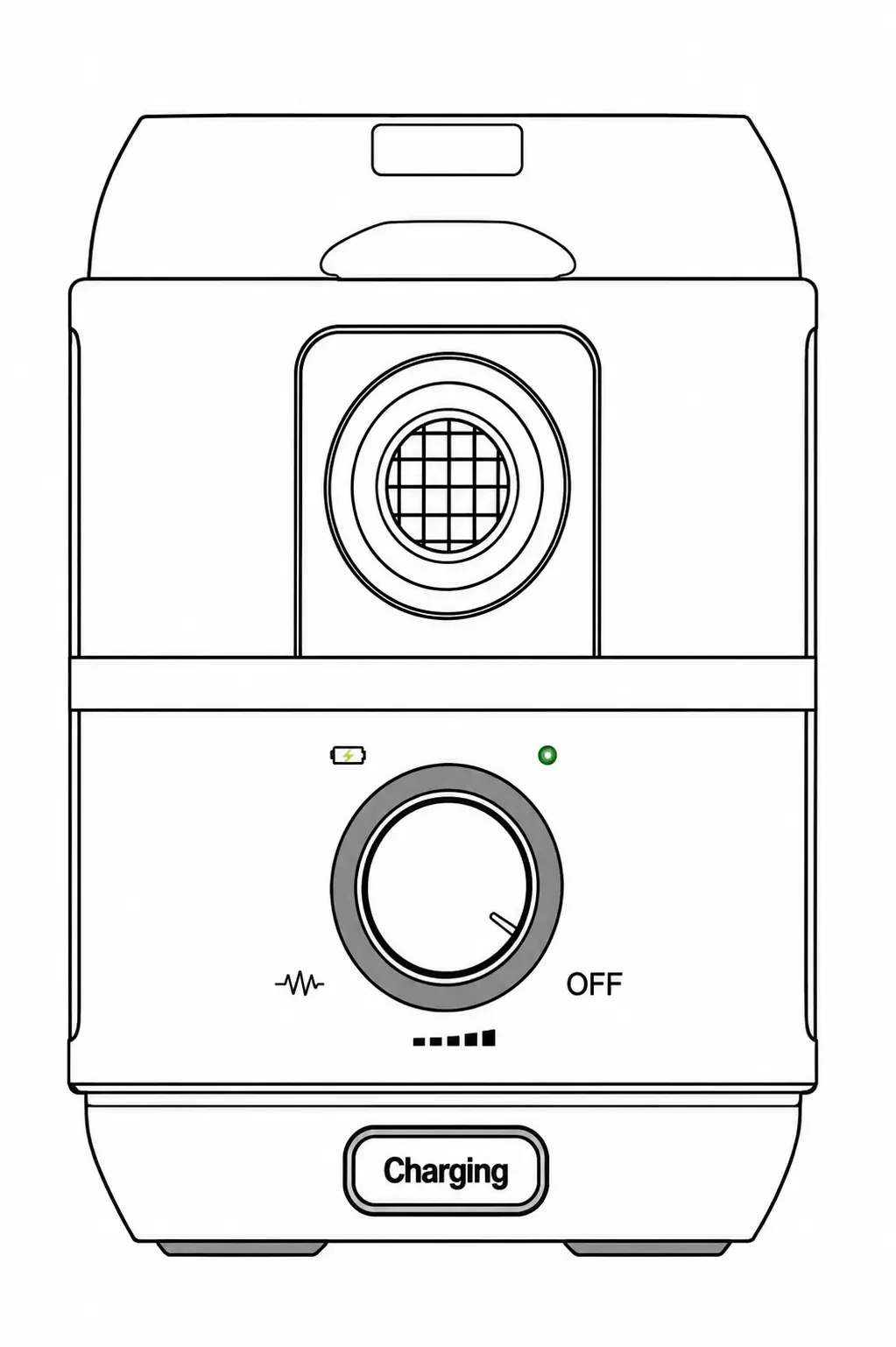 Line art drawing if HUSH U14