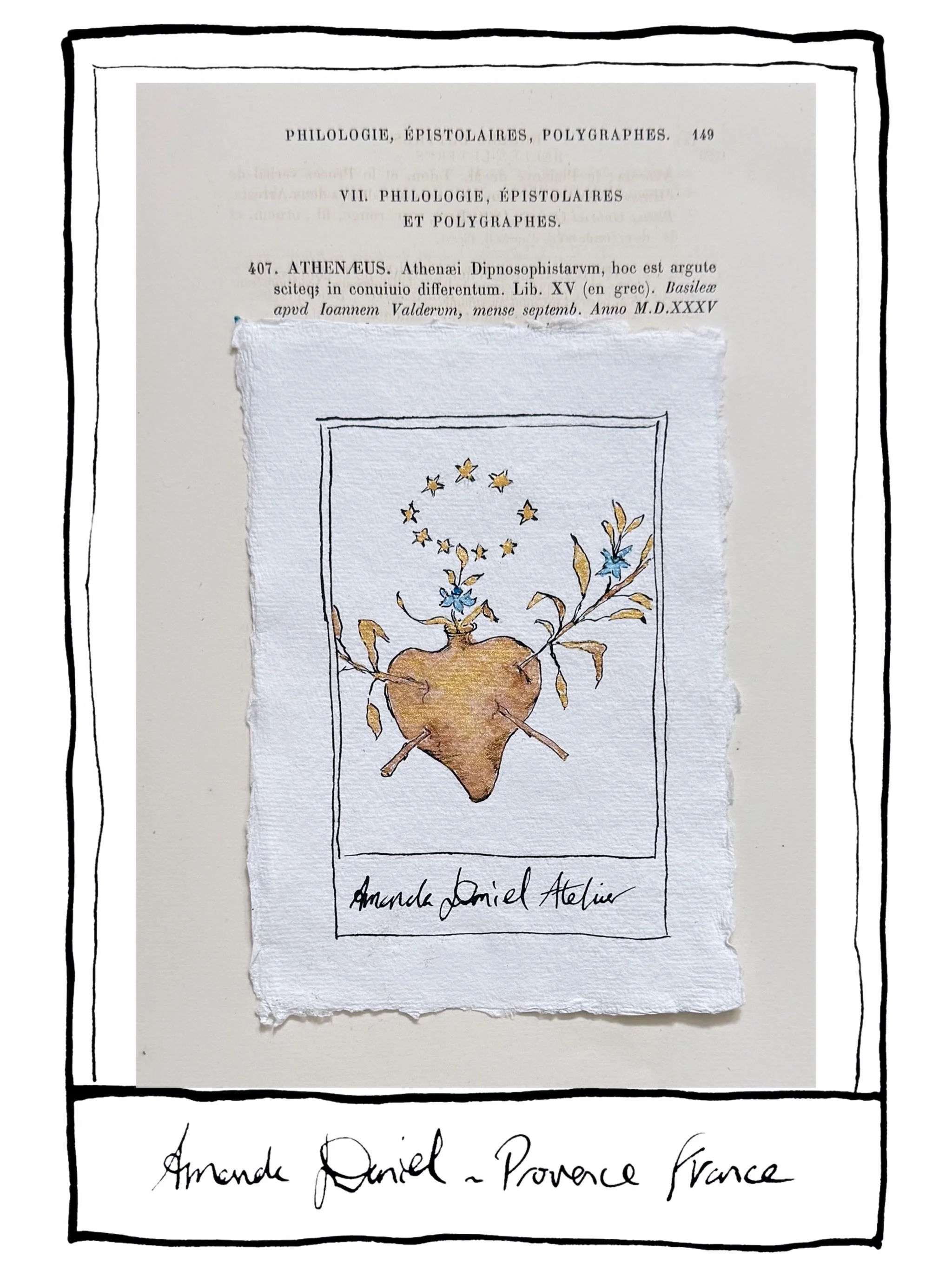 All my little feelings.
Tous mes petits sentiments.

Provence is a state of mind 🍓
La Femme Atelier💋

NEW NEWSLETTER IS UP @substack 
AmandaDaniel.com
Ink &amp; watercolour artist in Provence.
Originals &amp; fine art prints available online.
A gli