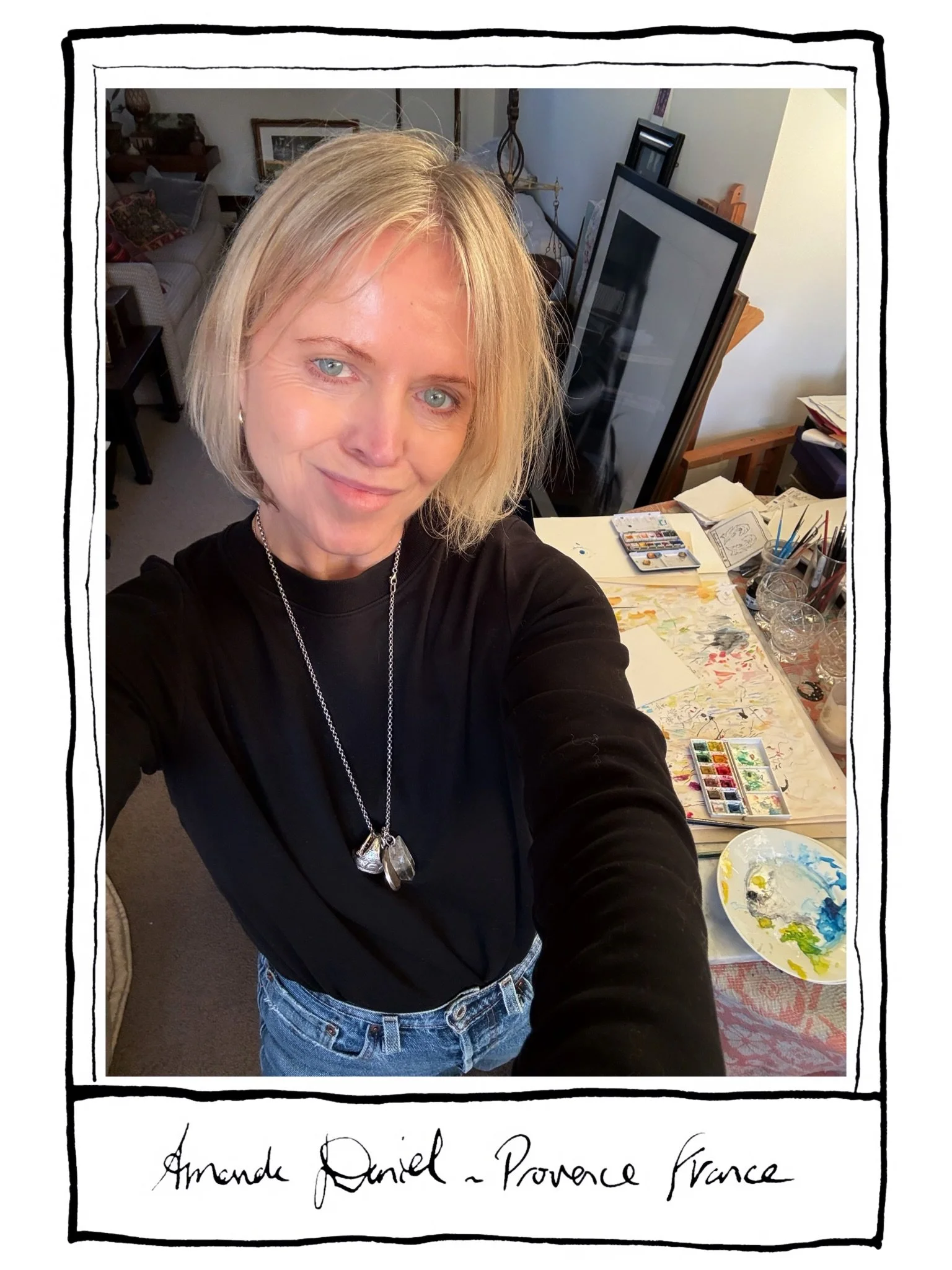 What really matters!!!! 💋💋💋
La Femme Atelier💋

NEW NEWSLETTER IS UP @substack 
AmandaDaniel.com
Ink &amp; watercolour artist in Provence.
Originals &amp; fine art prints available online.
A glimpse into the artist&rsquo;s life &amp; journal &mdas