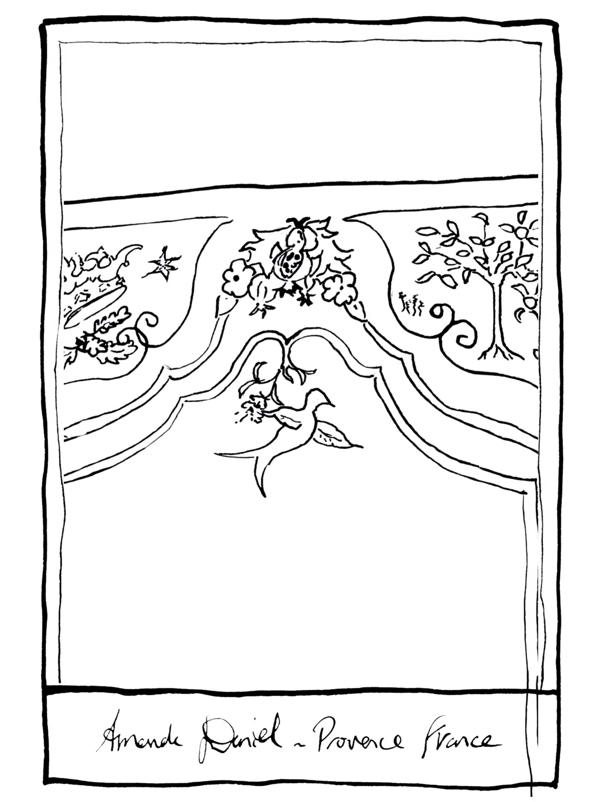 Picture Frame 

Ink dip fountain pen ✒️ 

La Femme Atelier💋

NEW NEWSLETTER IS UP @substack 
AmandaDaniel.com
Ink &amp; watercolour artist in Provence.
Originals &amp; fine art prints available online.
A glimpse into the artist&rsquo;s life &amp; jo