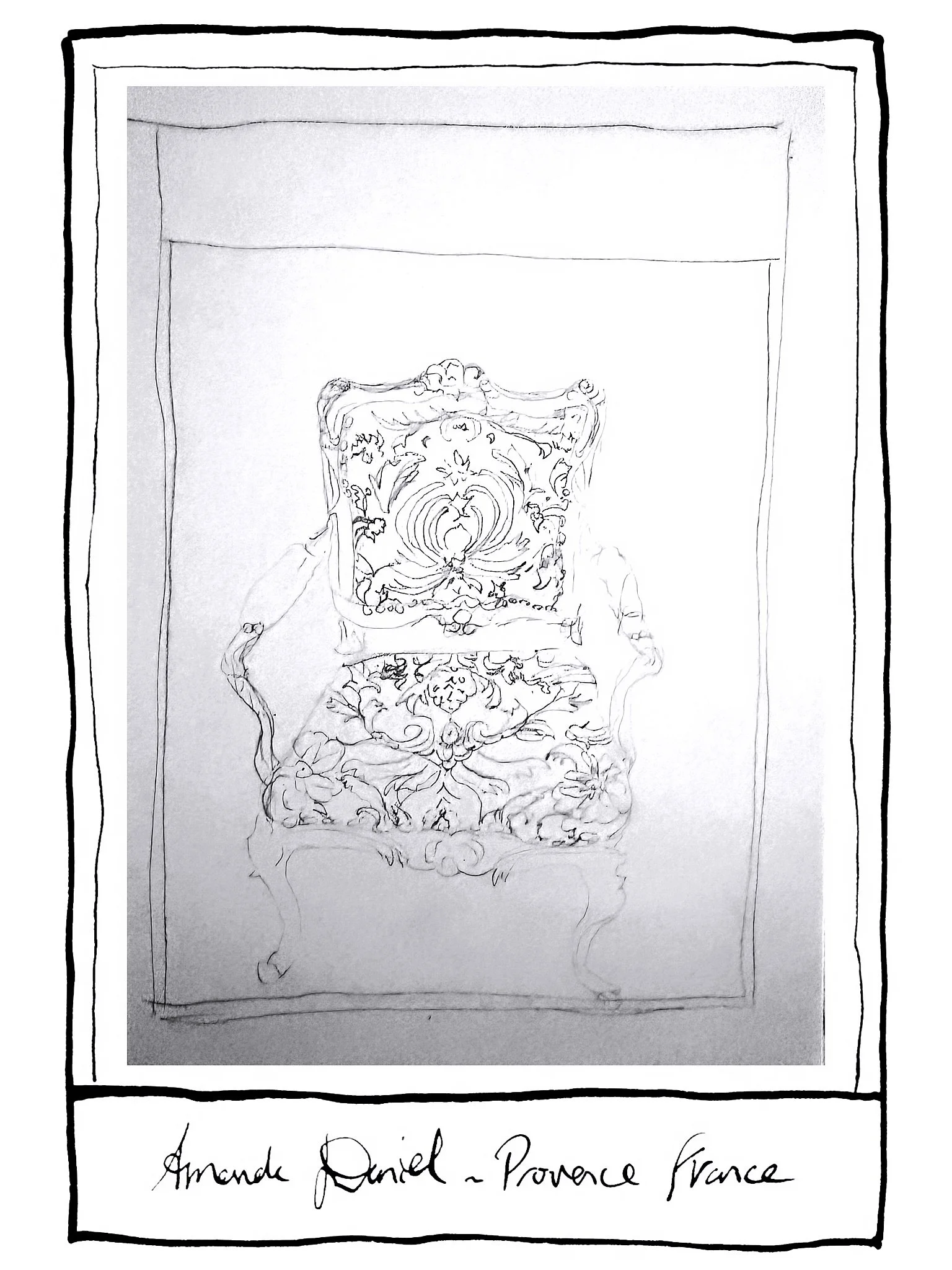 Love the patterns . 
It all starts with ideas , then lines , ink, then paint 🎨 

The atelier is open in September. Visit to see my new work . 
All the details are on my website 💋

Provence is a state of mind 🍓
La Femme Atelier💋

NEW NEWSLETTER IS