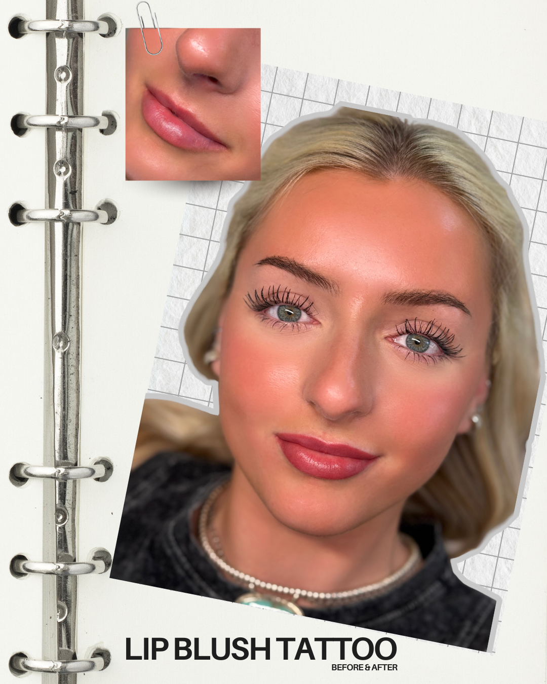 lip bllushing before and after\