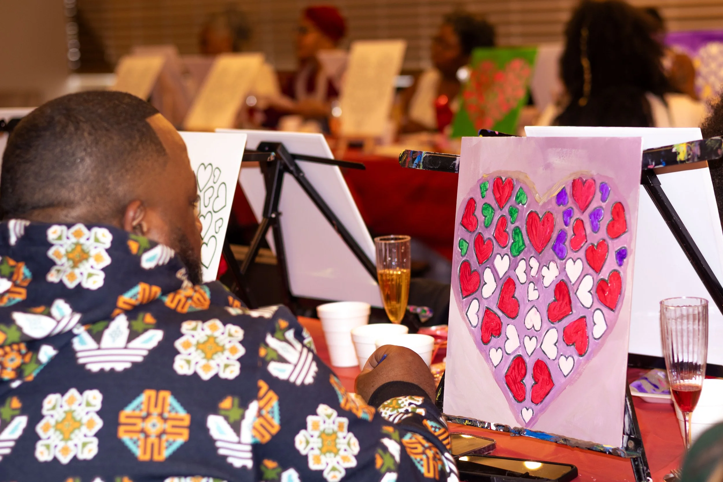 TAF x B.Kreations Valentines Sip & Paint