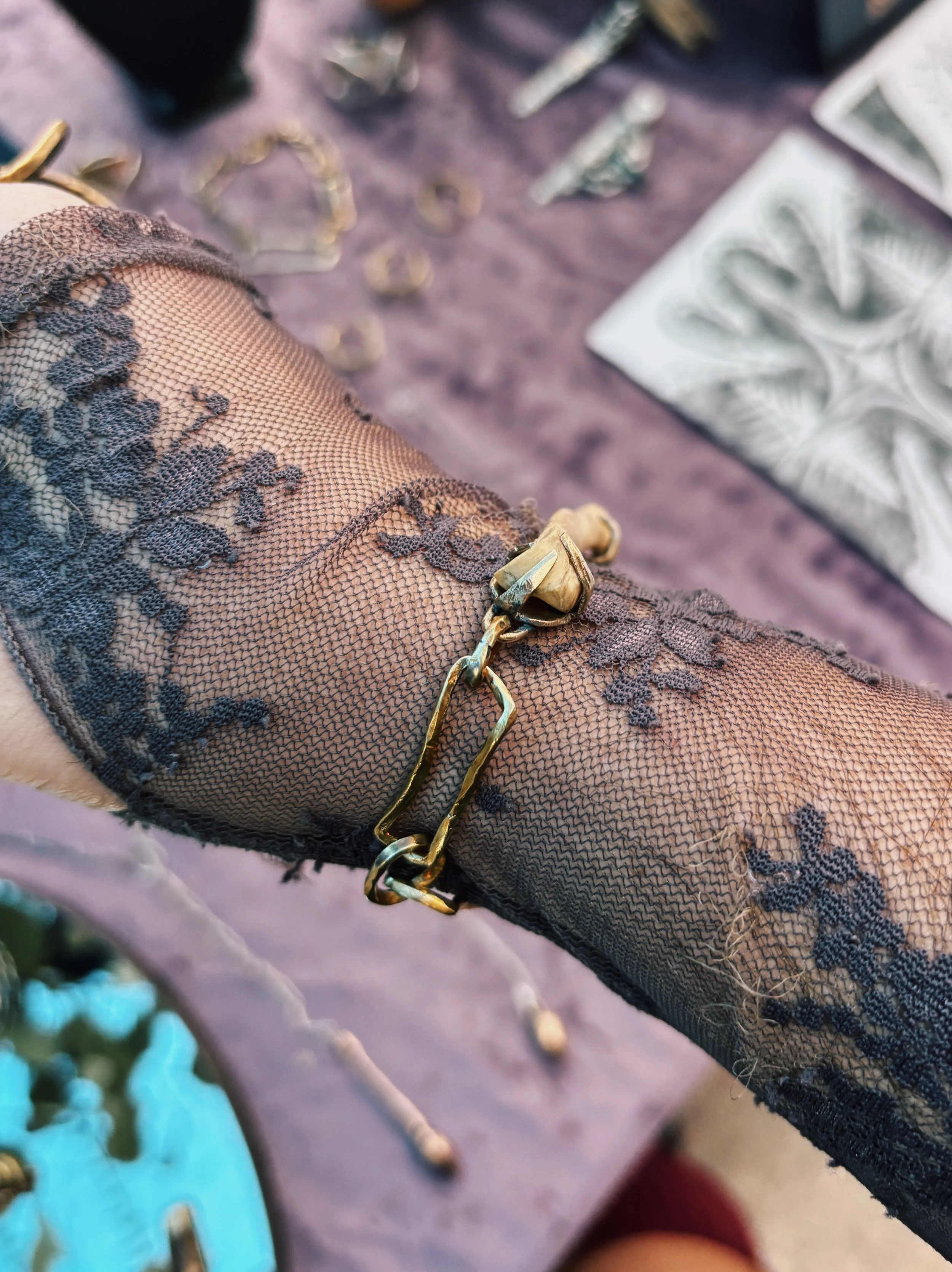 coyote bone bracelet